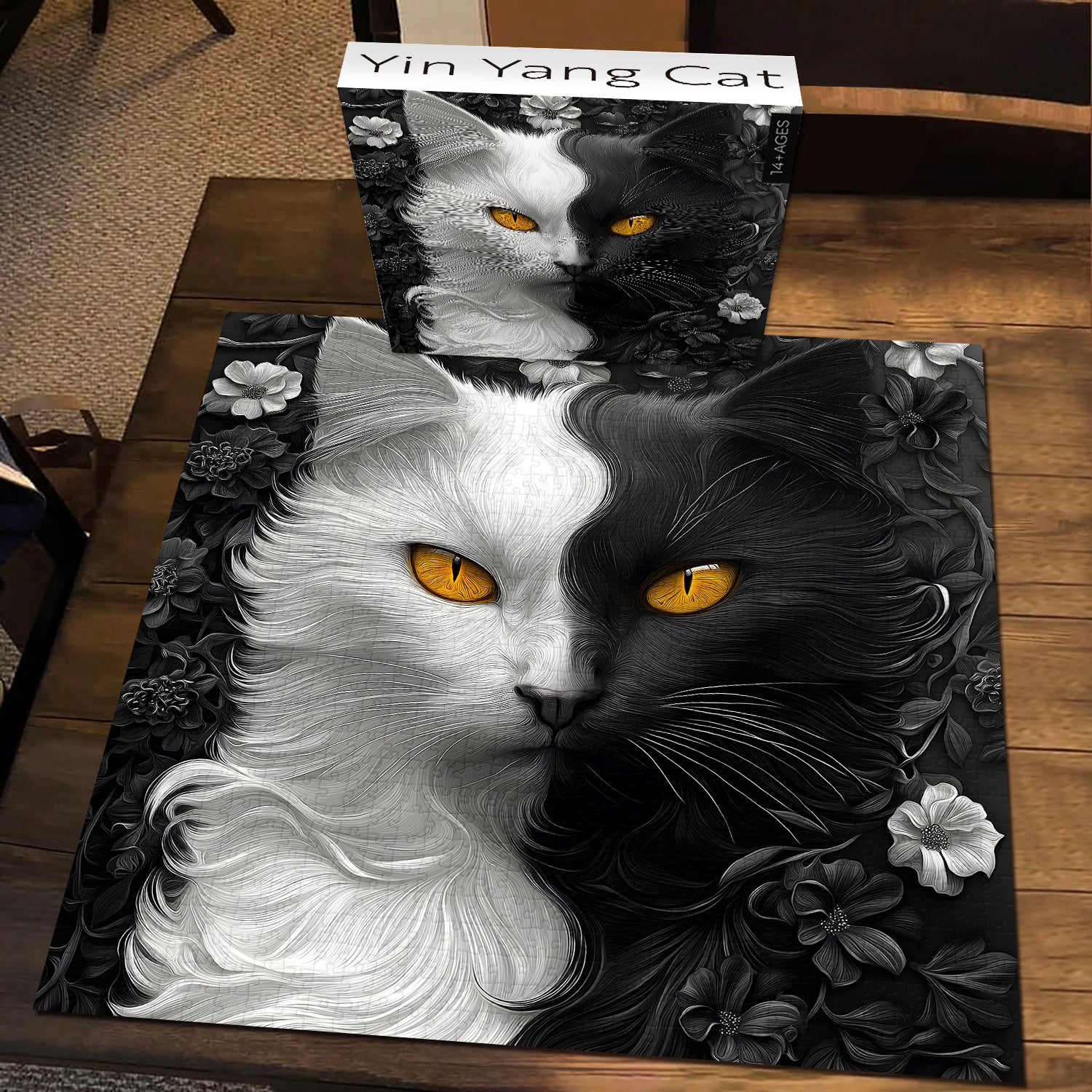 Yin Yang Cat Jigsaw Puzzle 1000 Pieces