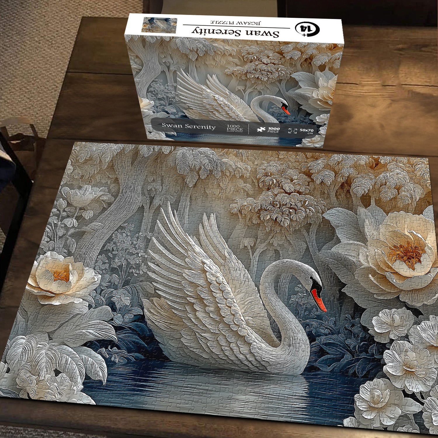 Swan Serenity Jigsaw Puzzle 1000 Pieces