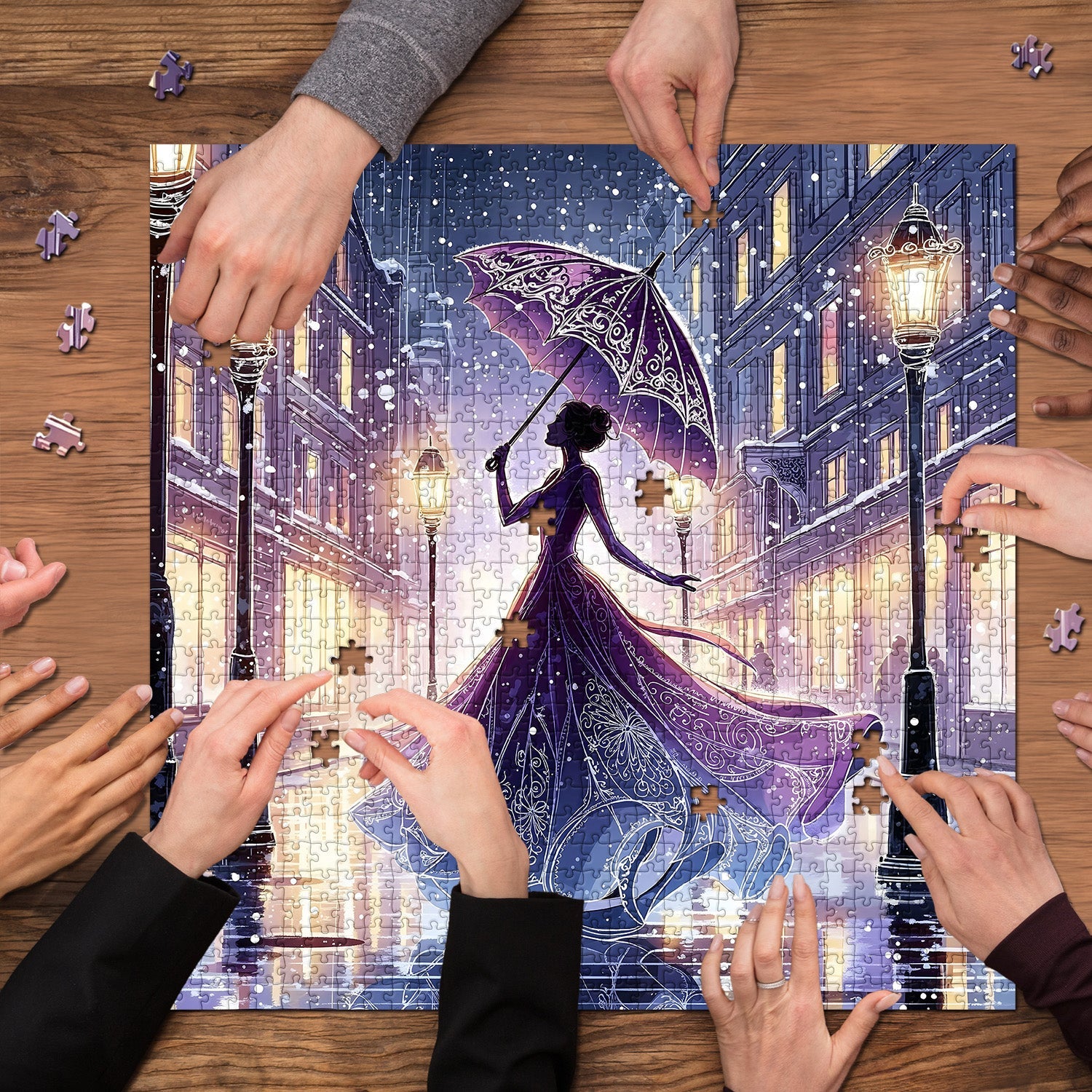 Winter Nocturne Jigsaw Puzzle 1000 Piece