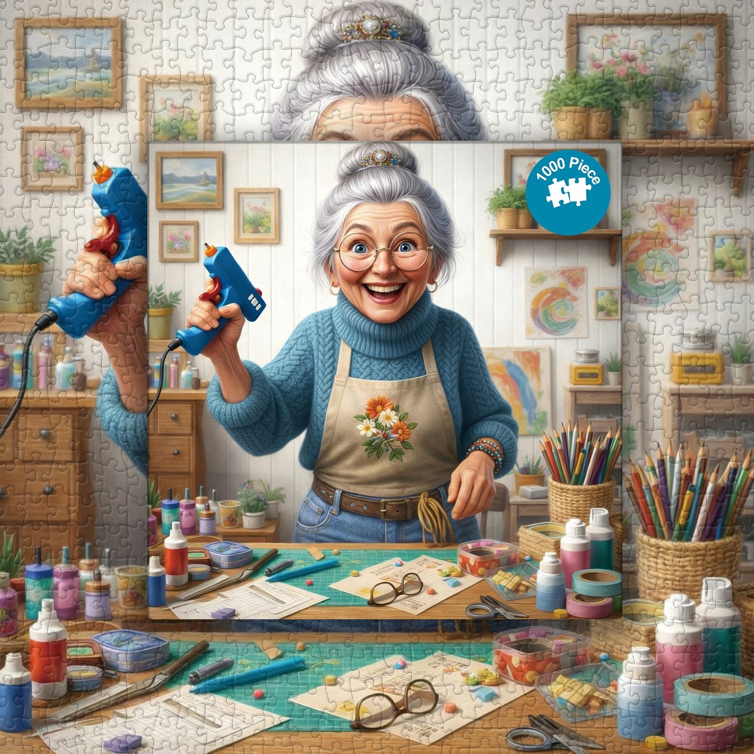 Creative Grandma Jigsaw Puzzle 1000 Pieces