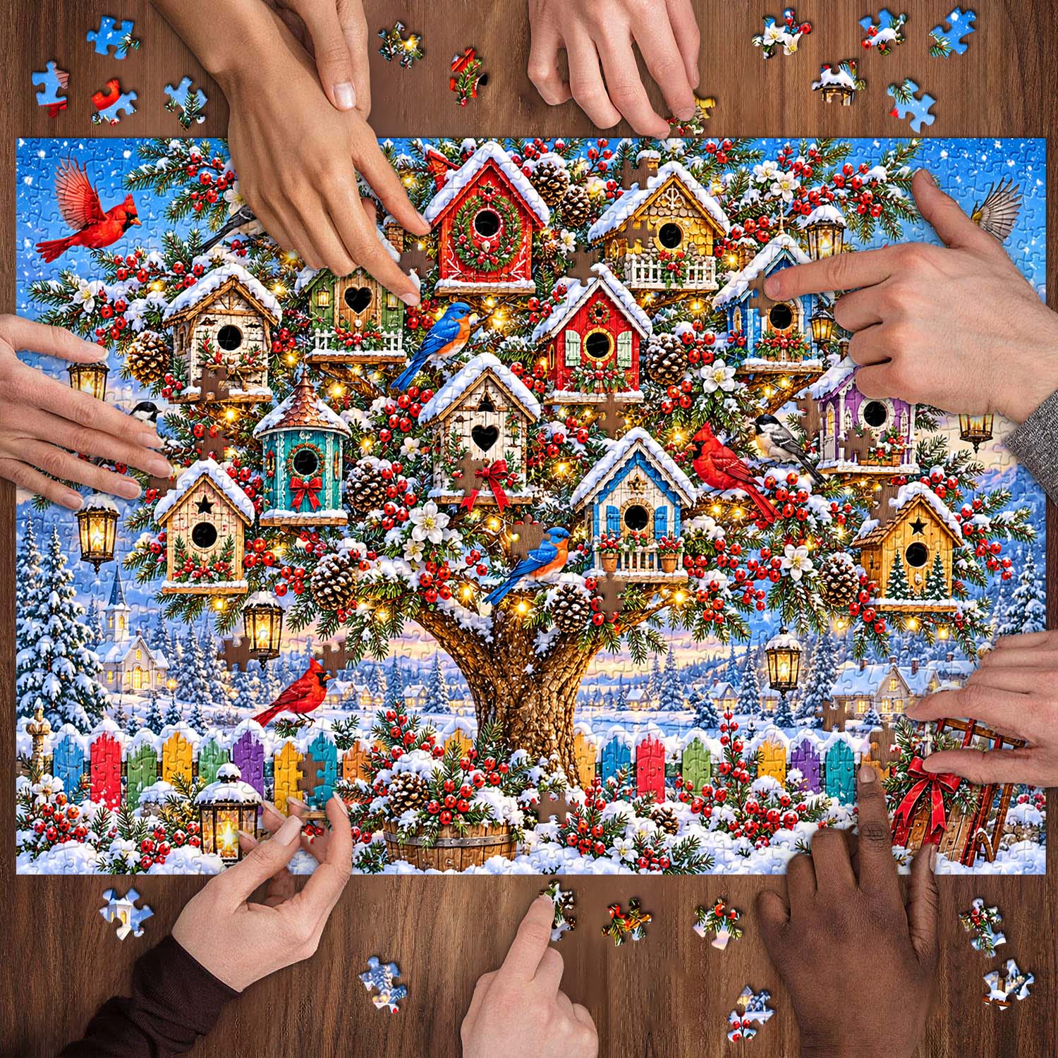 Winter Wings Wonderland Jigsaw Puzzle 1000 Piece