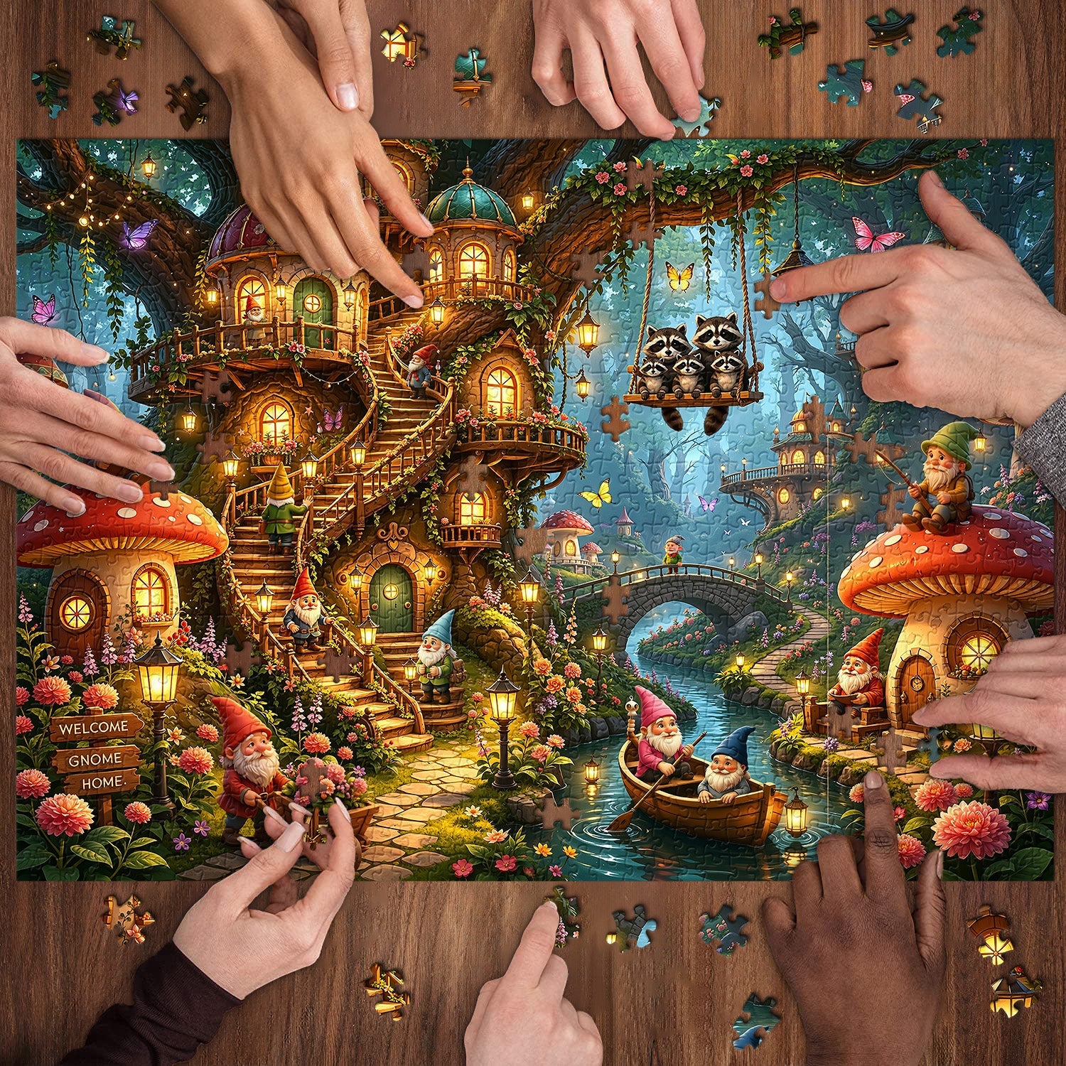 Gnome Hollow Jigsaw Puzzle 1000 Pieces