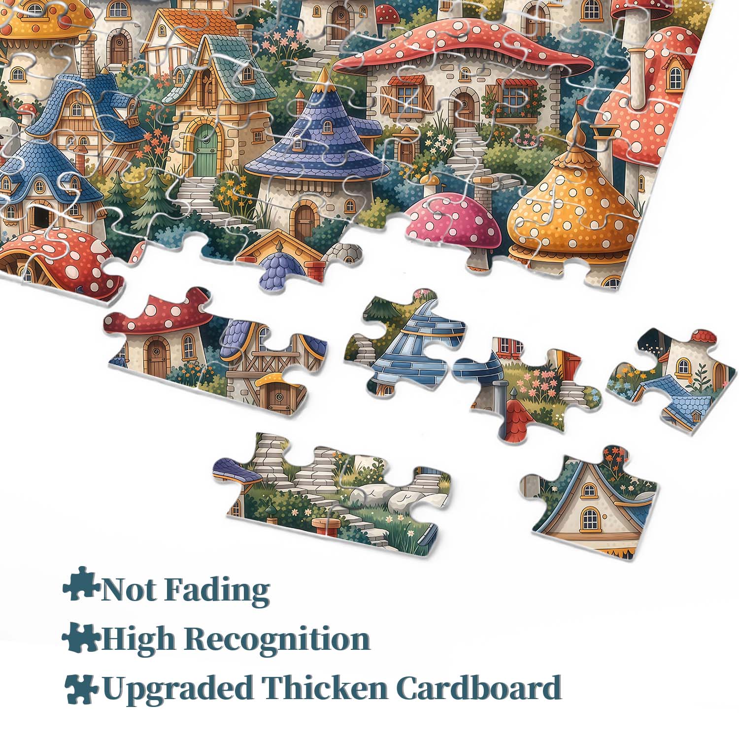 Layered Hillside Homes Jigsaw Puzzle 1000 Piece