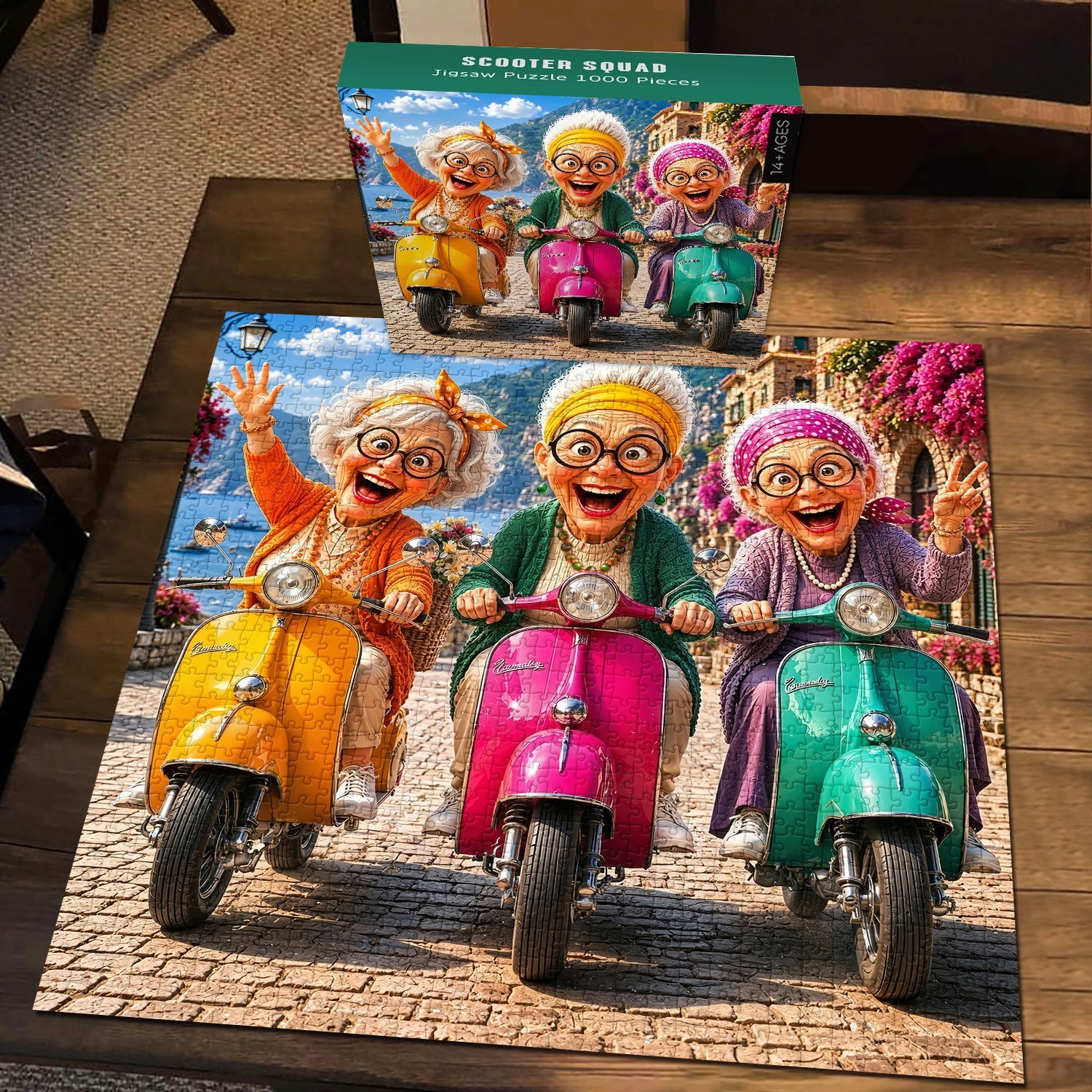 Puzzle 1000 pièces Scooter Squad
