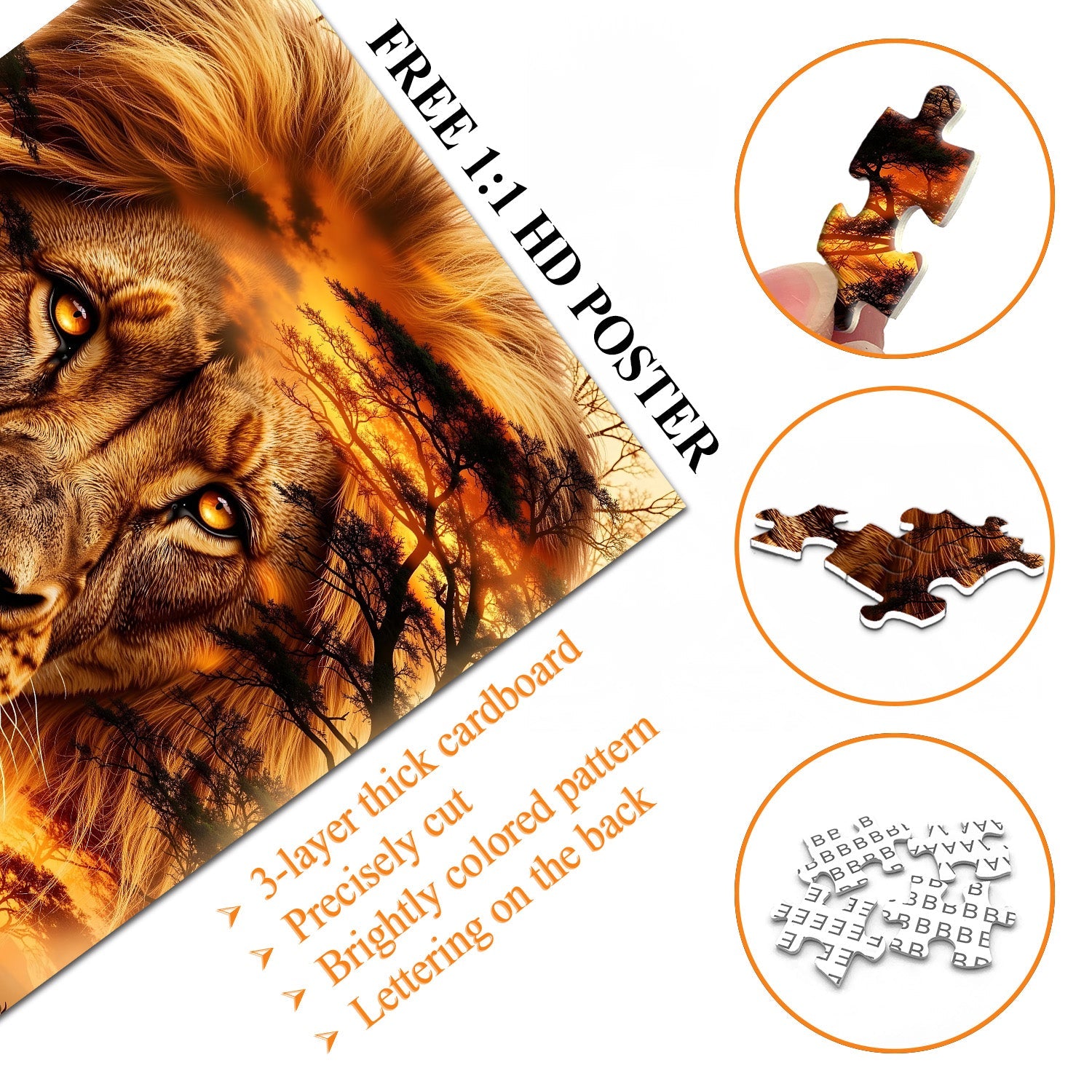 King of the Grasslands Jigsaw Puzzle 1000 Pieces