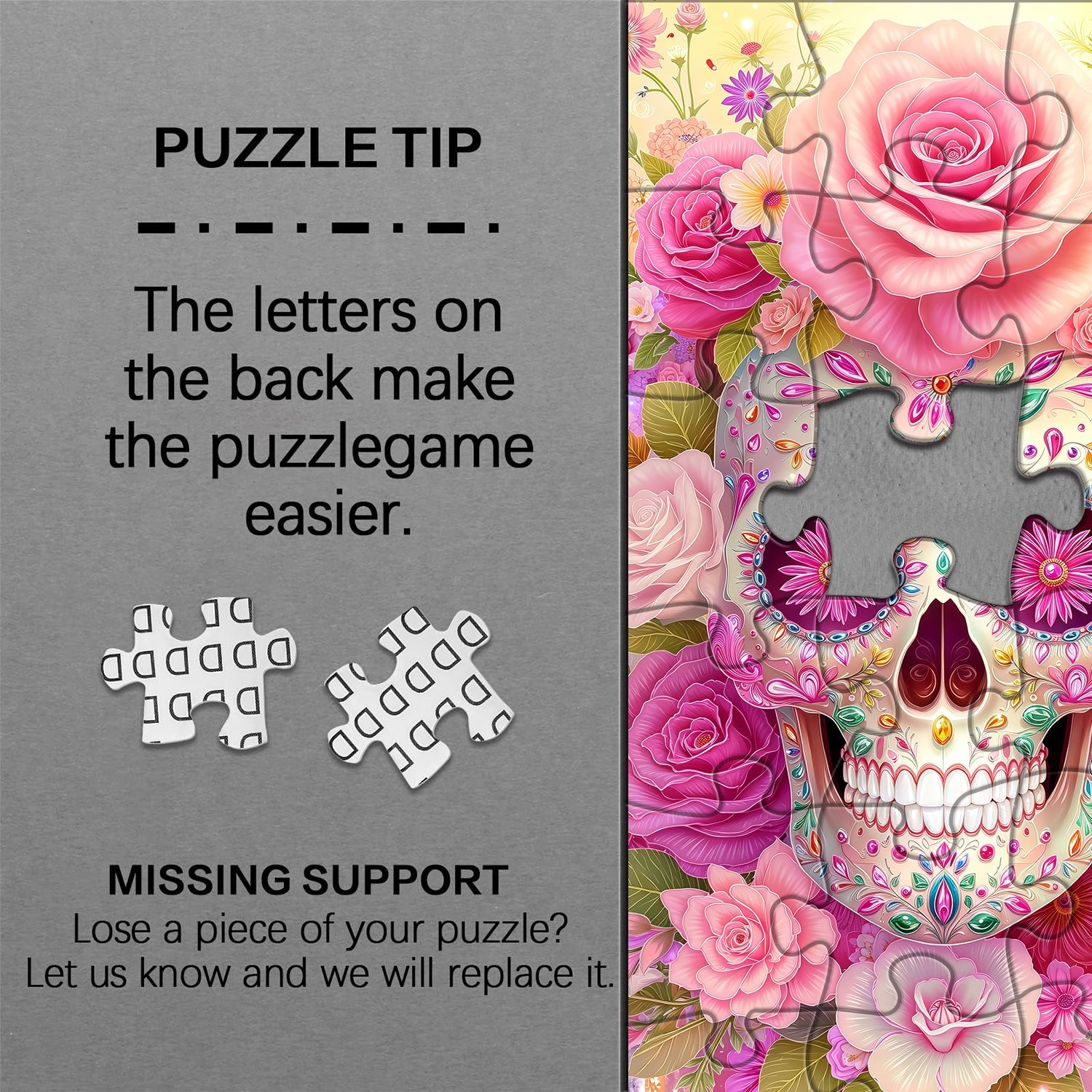 Rose Skull Dream Jigsaw Puzzle 1000 Pieces