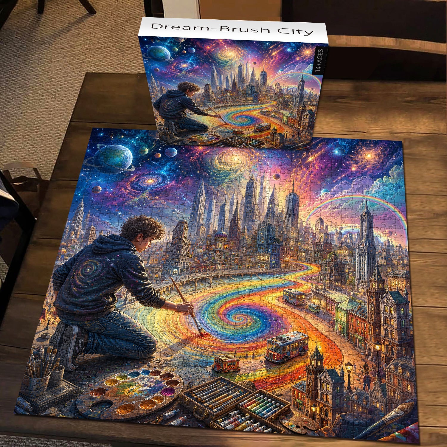 Dream‑Brush City Jigsaw Puzzle 1000 Piece