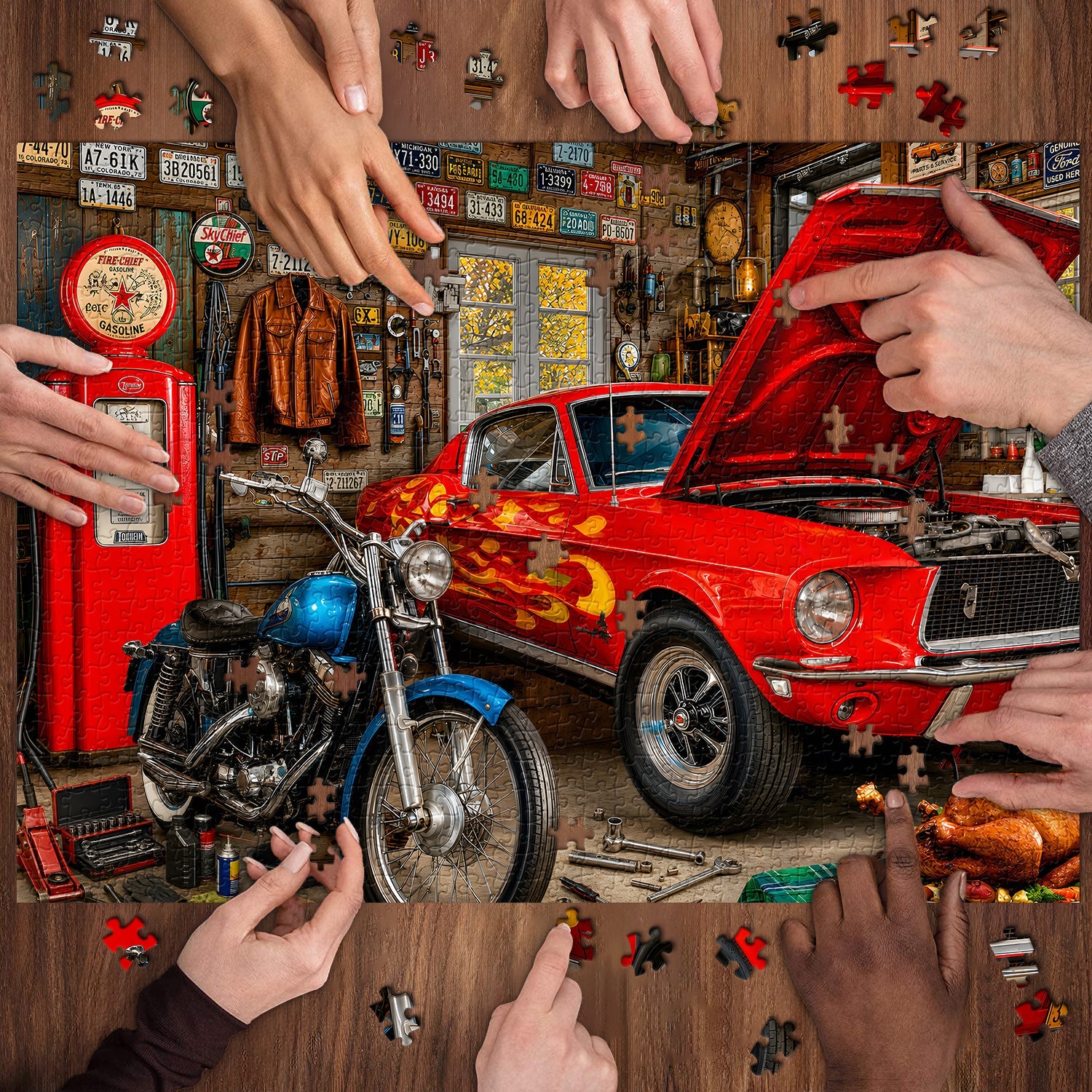 Retro Garage Jigsaw Puzzle 1000 Piece