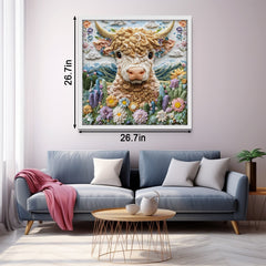 Embroidered Cattle Jigsaw Puzzle 1000 Pieces