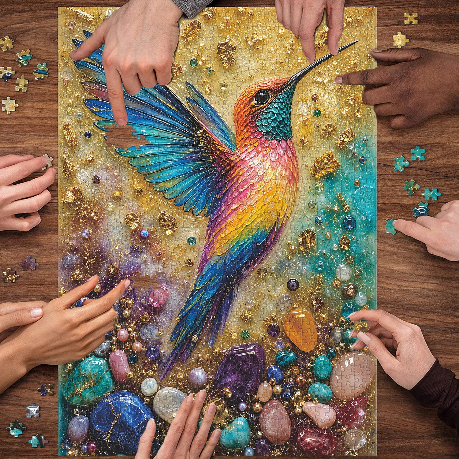 Gem Hummingbird Jigsaw Puzzle 1000 Piece