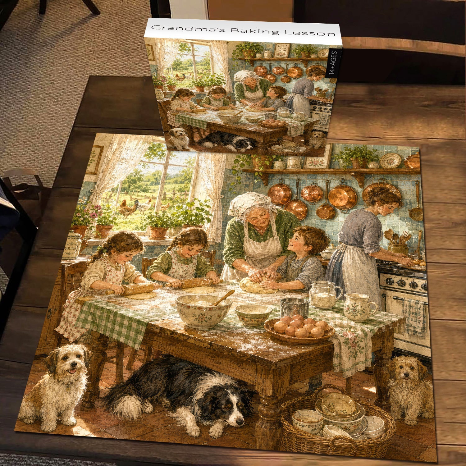 Grandma's Baking Lesson Jigsaw Puzzle 1000 Piece