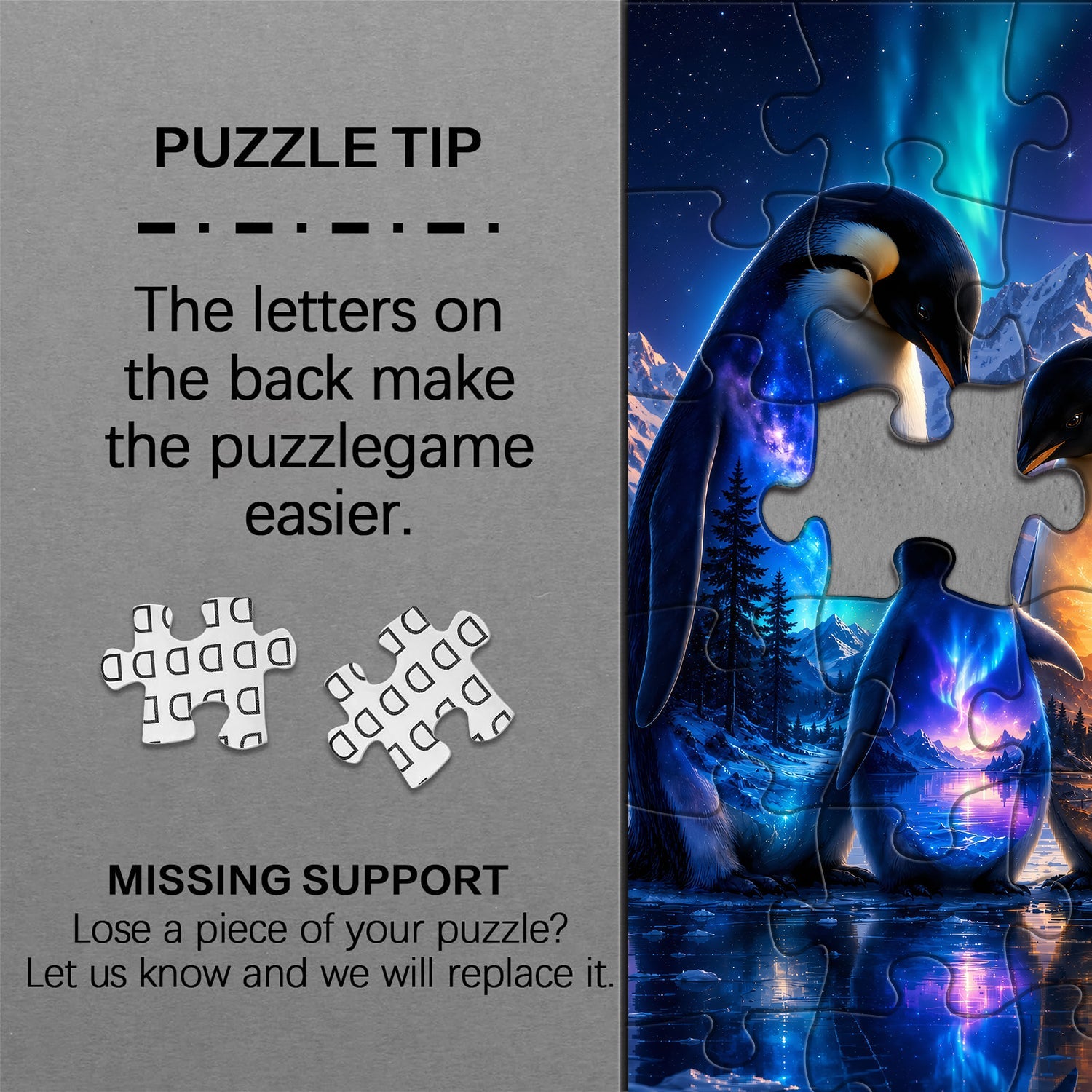 Aurora Penguin Family Jigsaw Puzzle 1000 Pieces