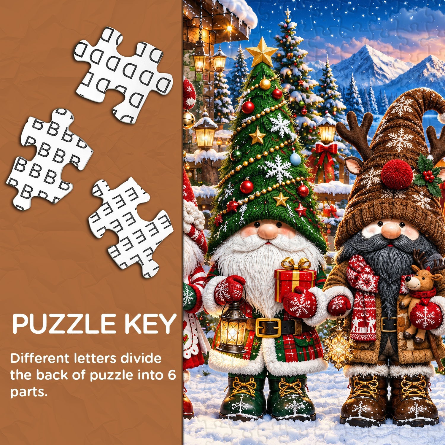 Festive Gnome Crew Jigsaw Puzzle 1000 Piece