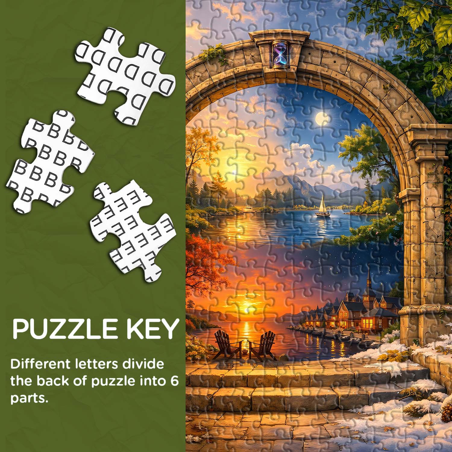 Hourglass Time Gate Jigsaw Puzzle 1000 Piece