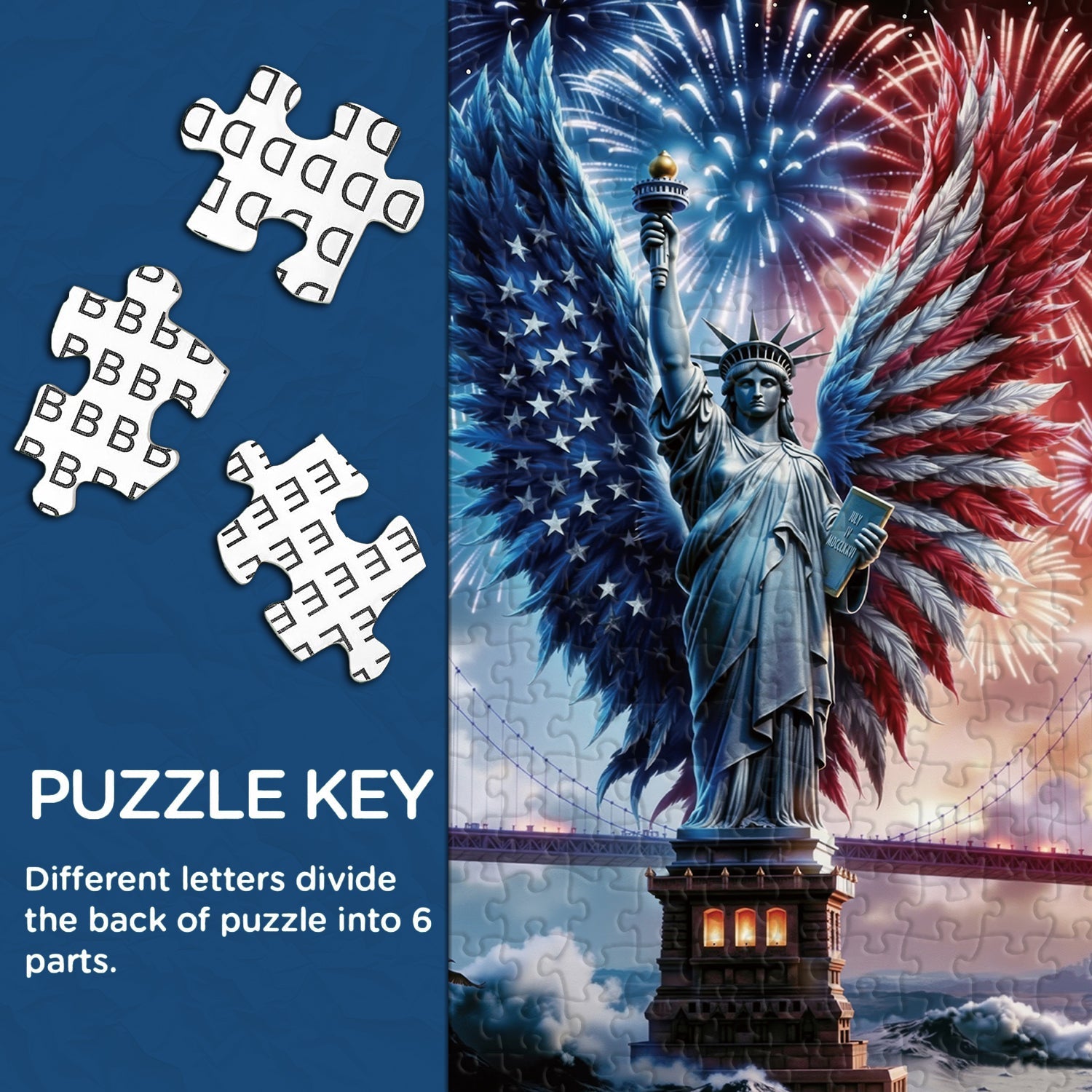 Wings of Liberty Jigsaw Puzzle 1000 Pieces