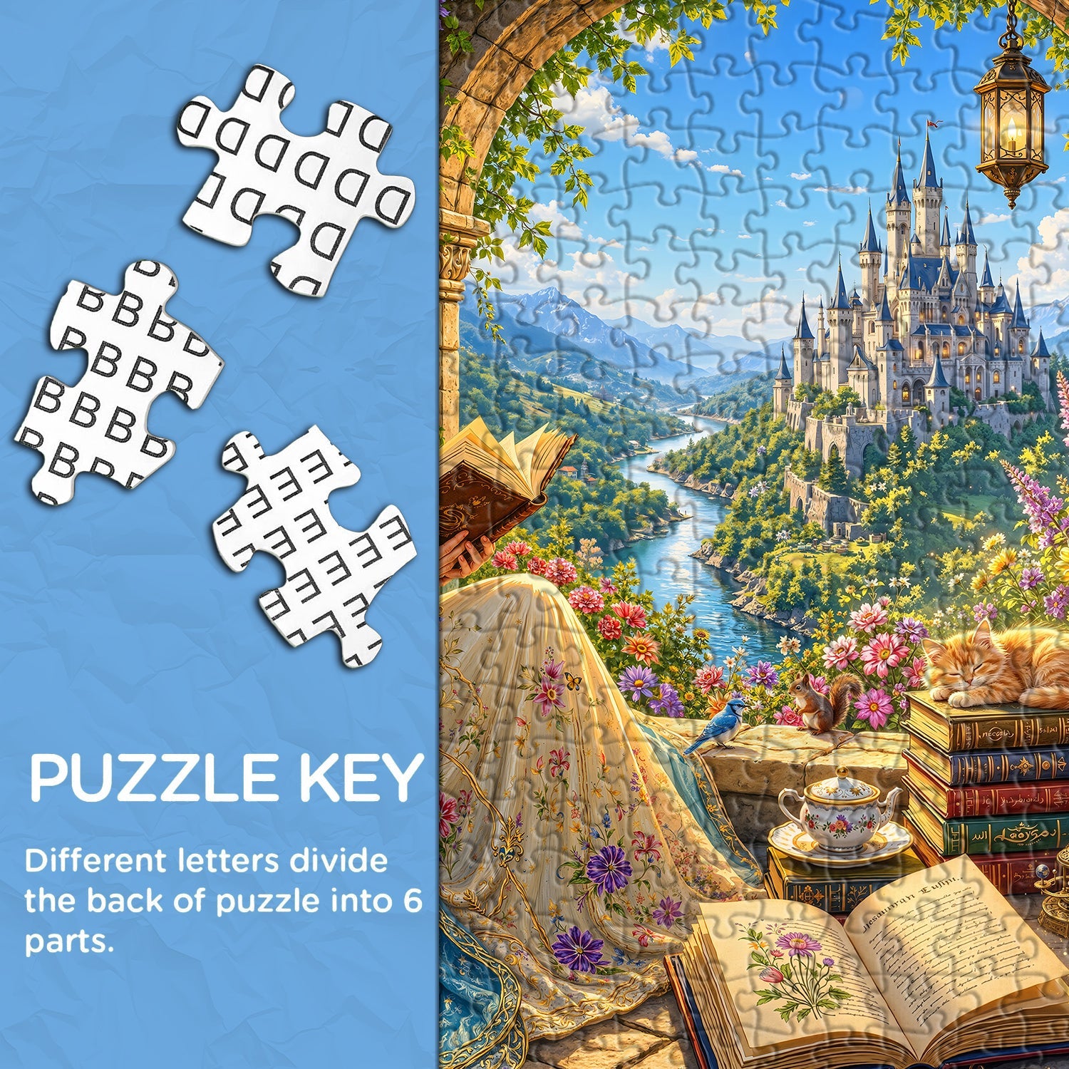 Castle Bloom Dreams Jigsaw Puzzle 1000 Pieces