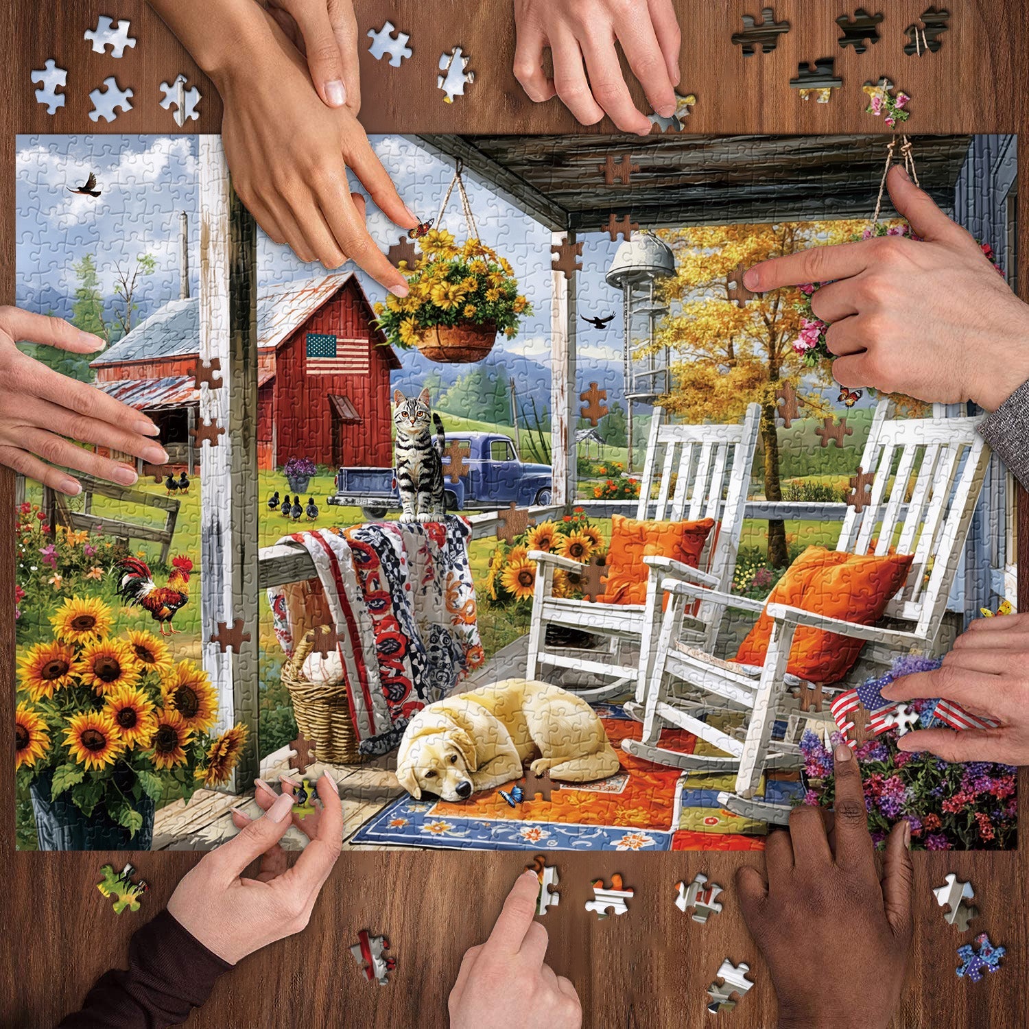 Lazy Day Cottage Jigsaw Puzzle 1000 Pieces