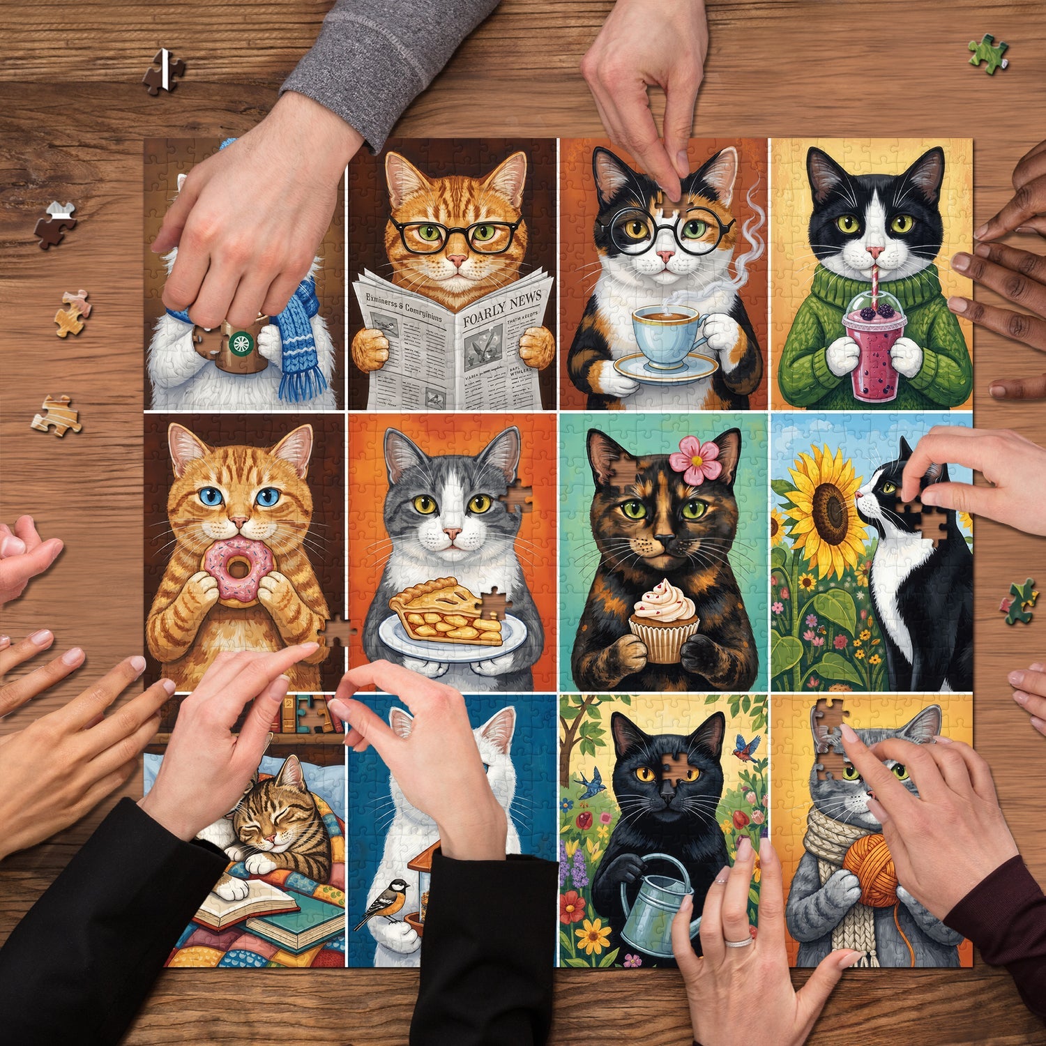 Kitty Leisure Jigsaw Puzzle 1000 Piece