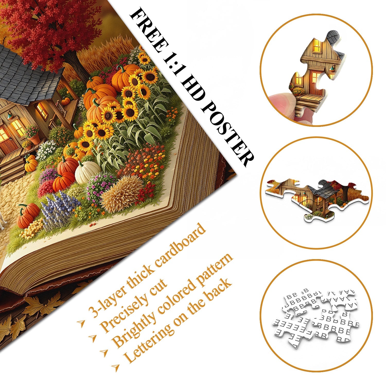 Autumn Storybook Jigsaw Puzzle 1000 Pieces