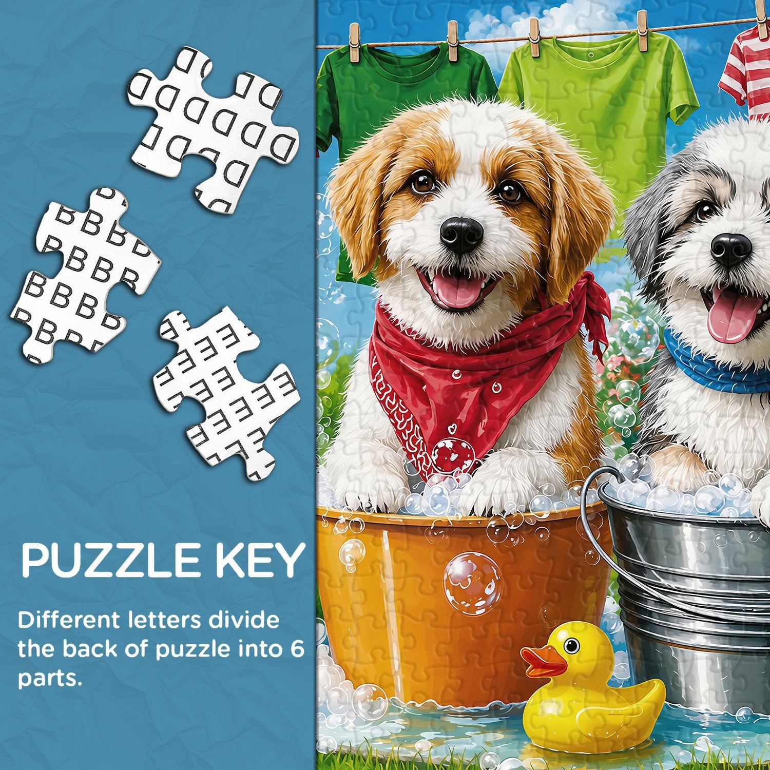 Bubble Puppies Jigsaw Puzzle 1000 Piece