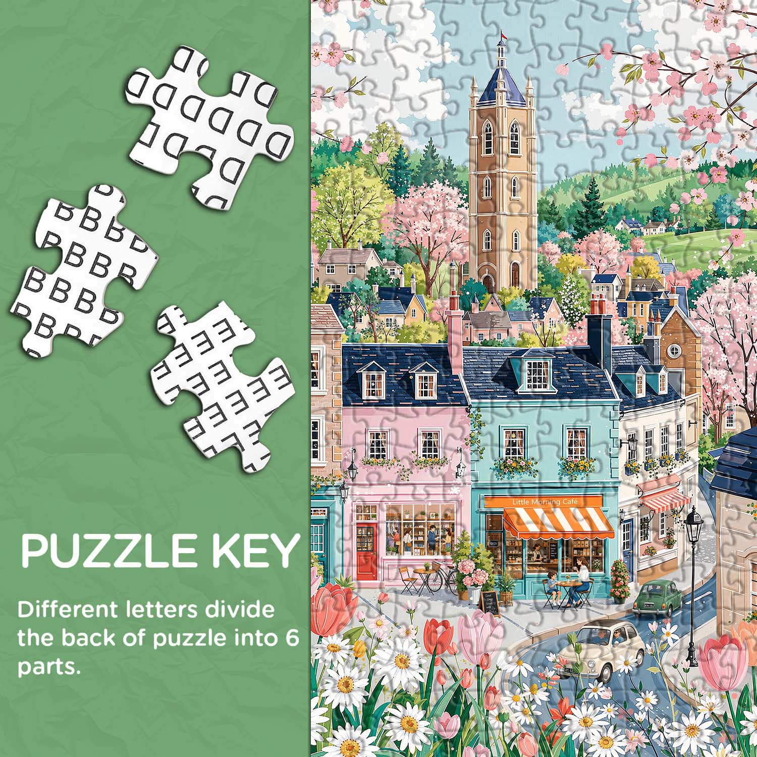 Spring Village Jigsaw Puzzle 1000 Piece