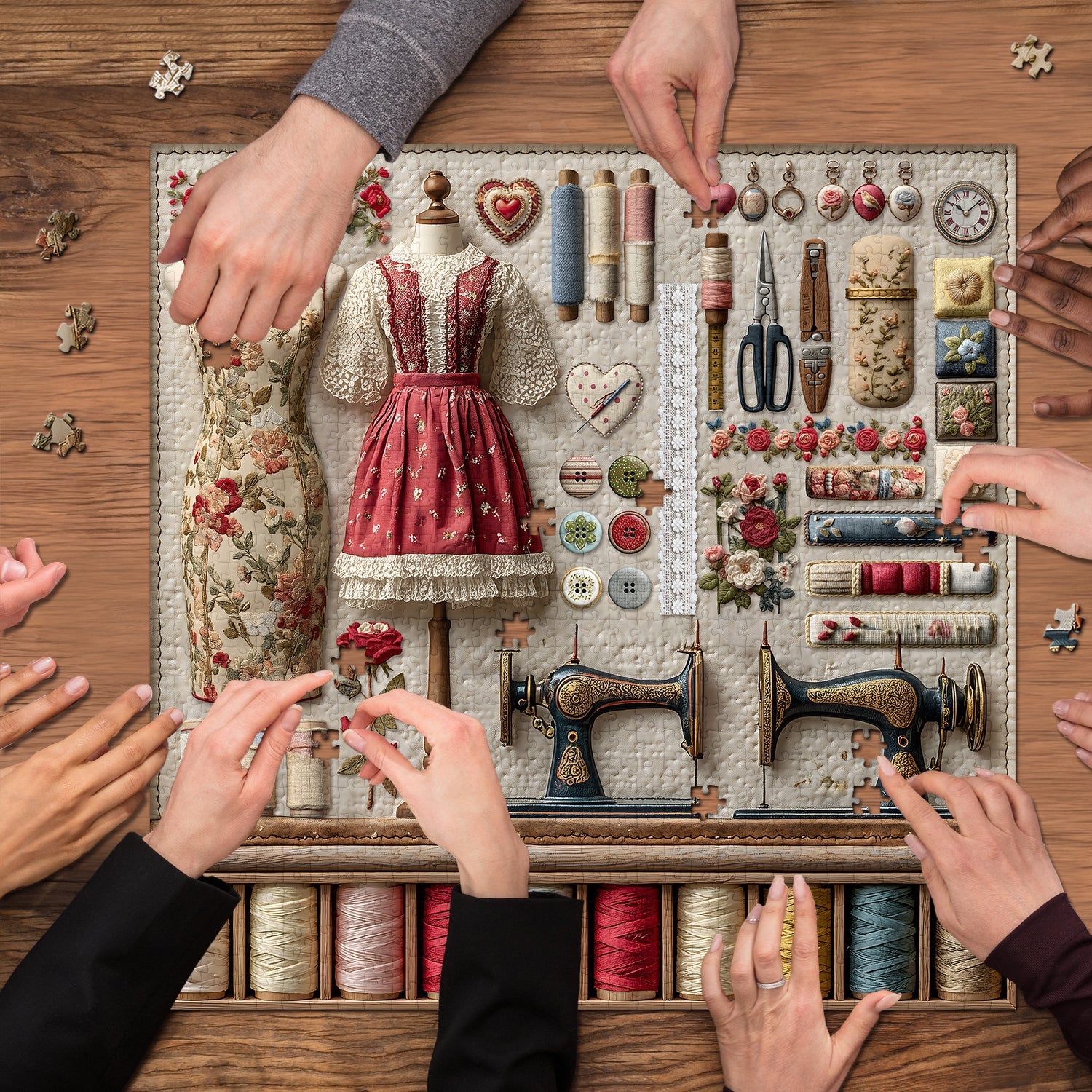 Tailor's Treasures Jigsaw Puzzle 1000 Pieces