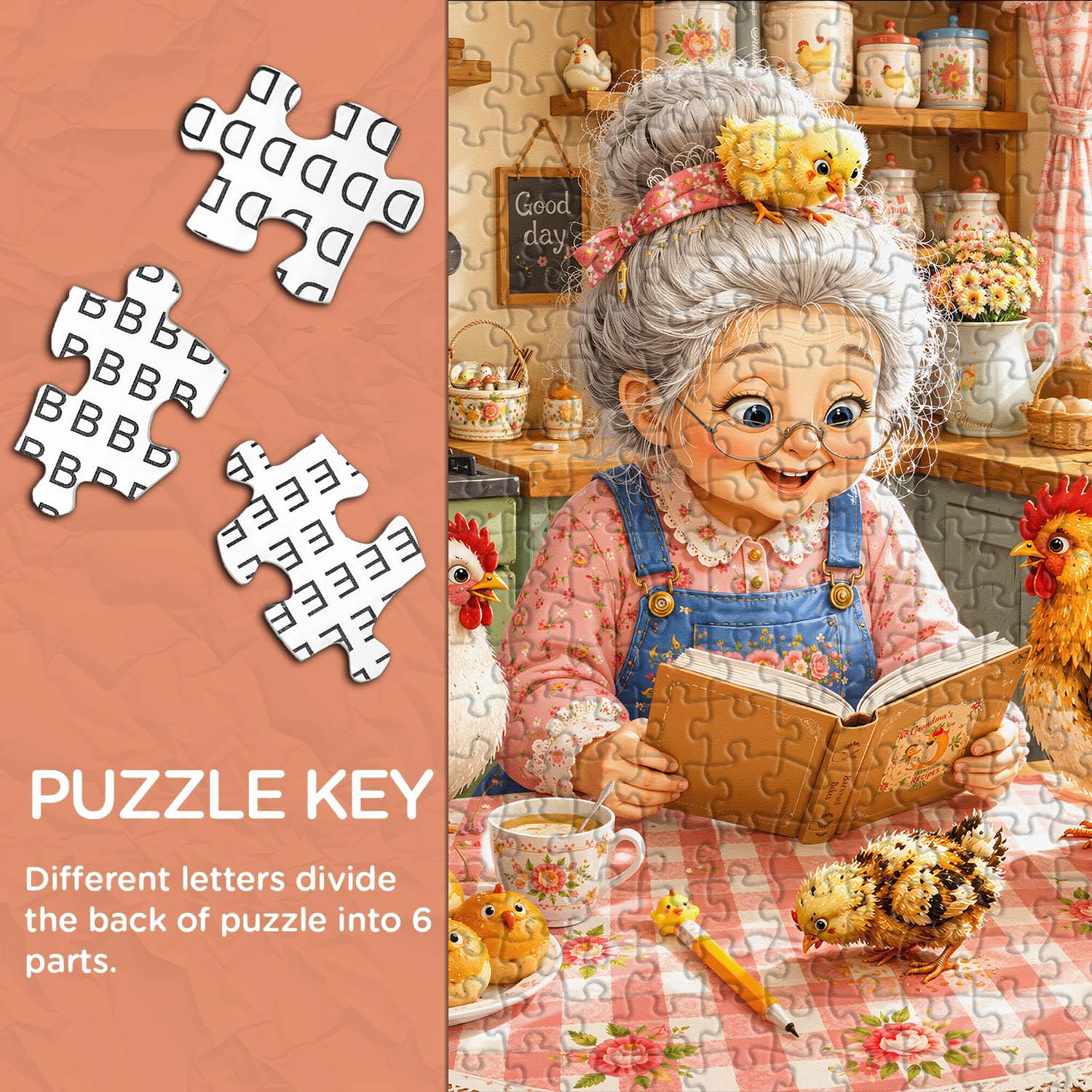 Grandma’s Chicken Kitchen Jigsaw Puzzle 1000 Pieces