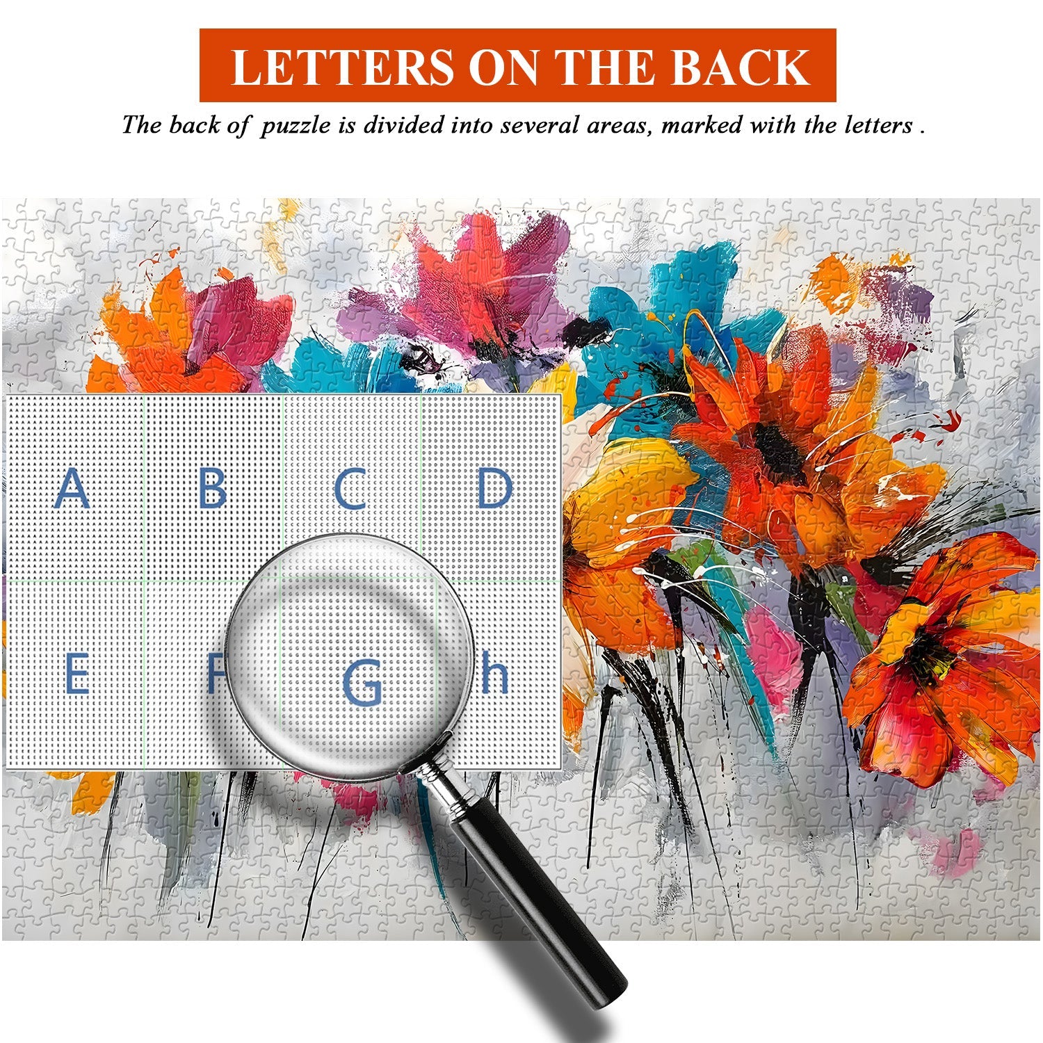 Colorful Floral Charm Jigsaw Puzzle 1000 Pieces