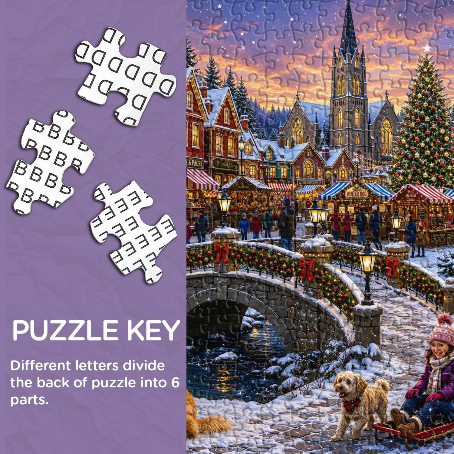 Warm Winter Village Jigsaw Puzzle 1000 Pieces