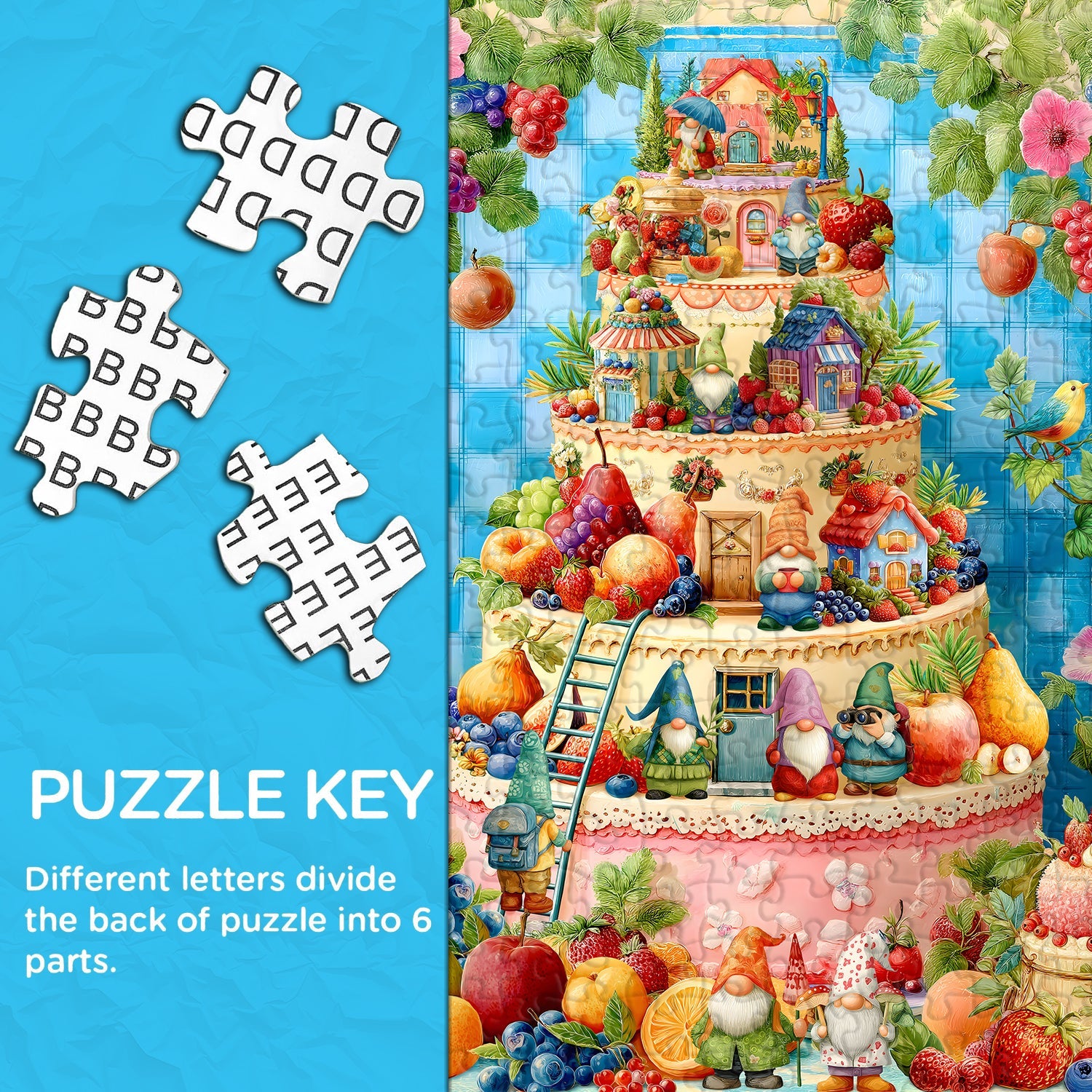 Gnomes Cake Jigsaw Puzzle 1000 Pieces