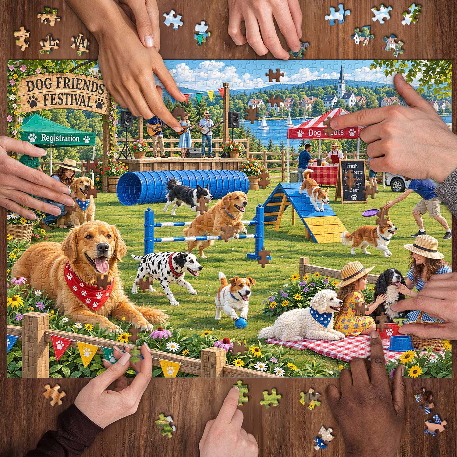 Paws & Friends Jigsaw  Puzzle 1000 Piece