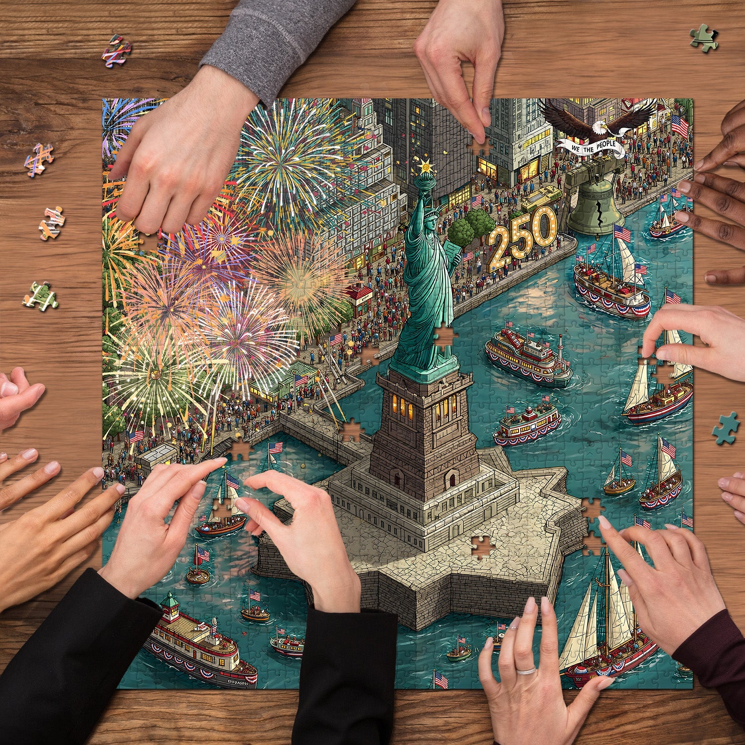 Liberty at 250 Jigsaw Puzzle 1000 Pieces