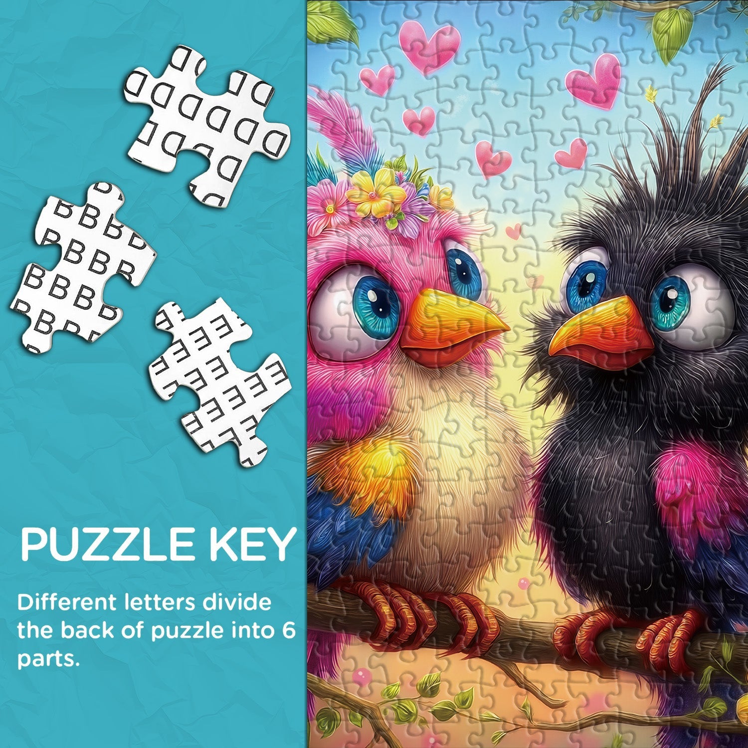 Colorful Romance Jigsaw Puzzle 1000 Pieces