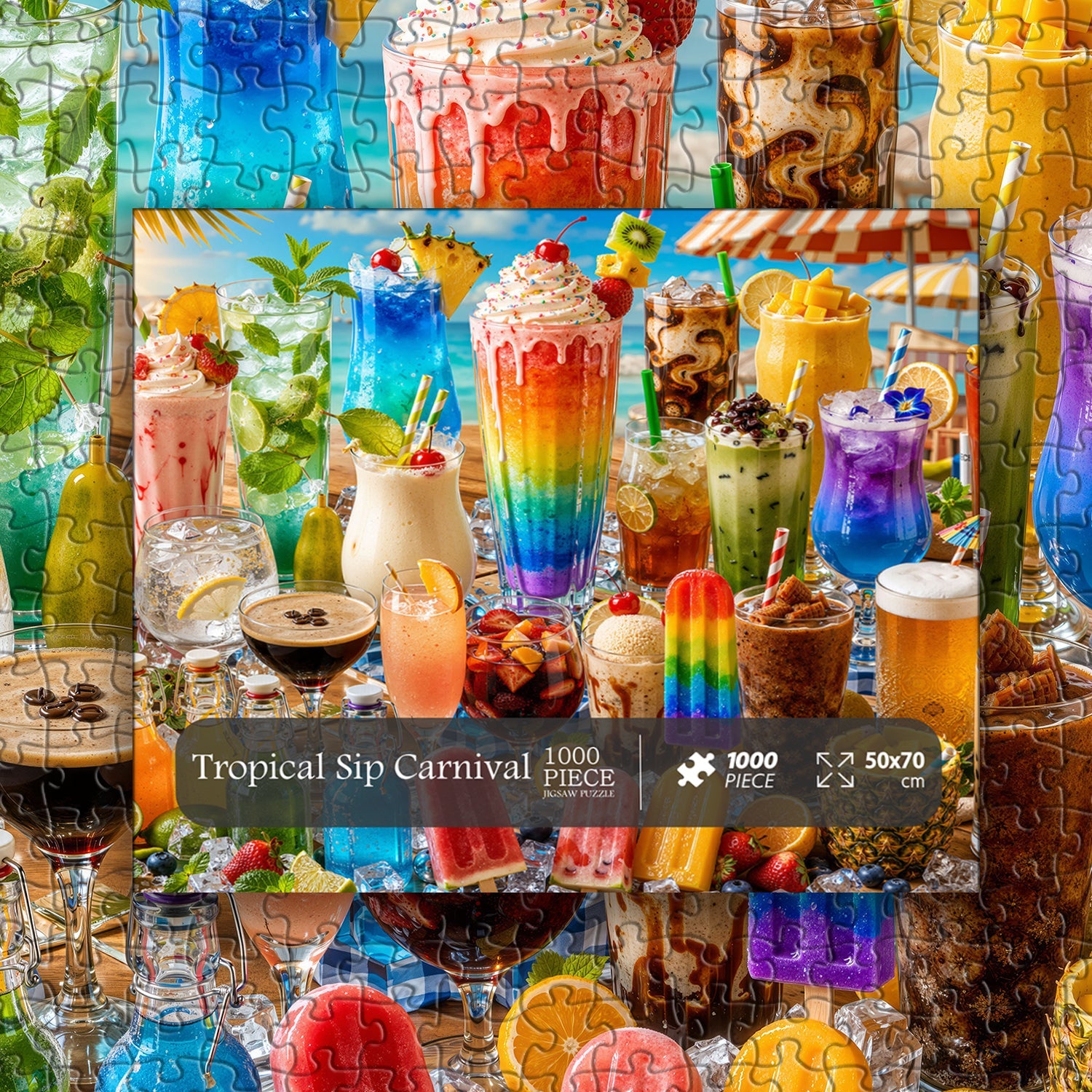 Tropical Sip Carnival Jigsaw Puzzle 1000 Pieces