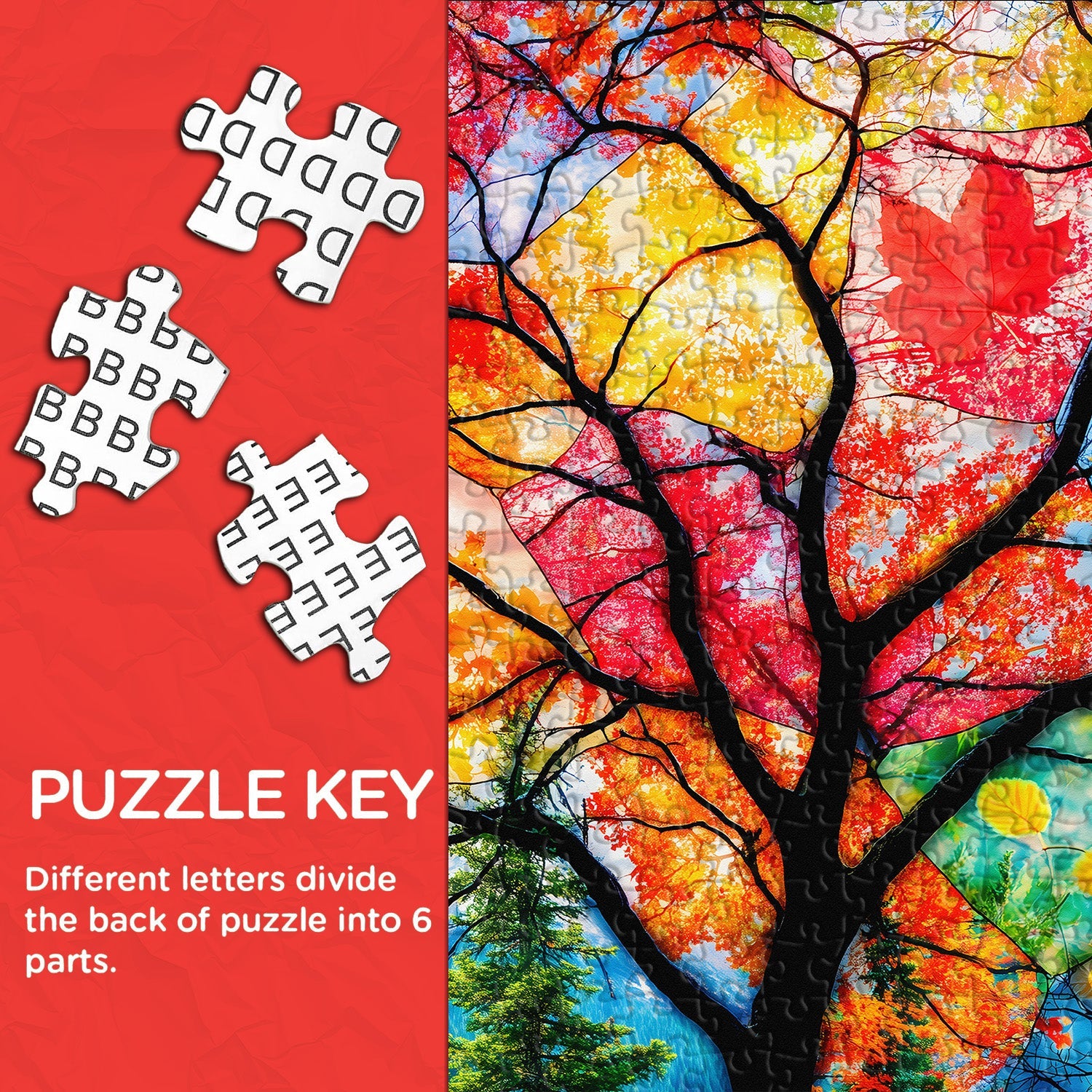 Puzzle Collage de Feuilles d'Automne 1000 Pièces