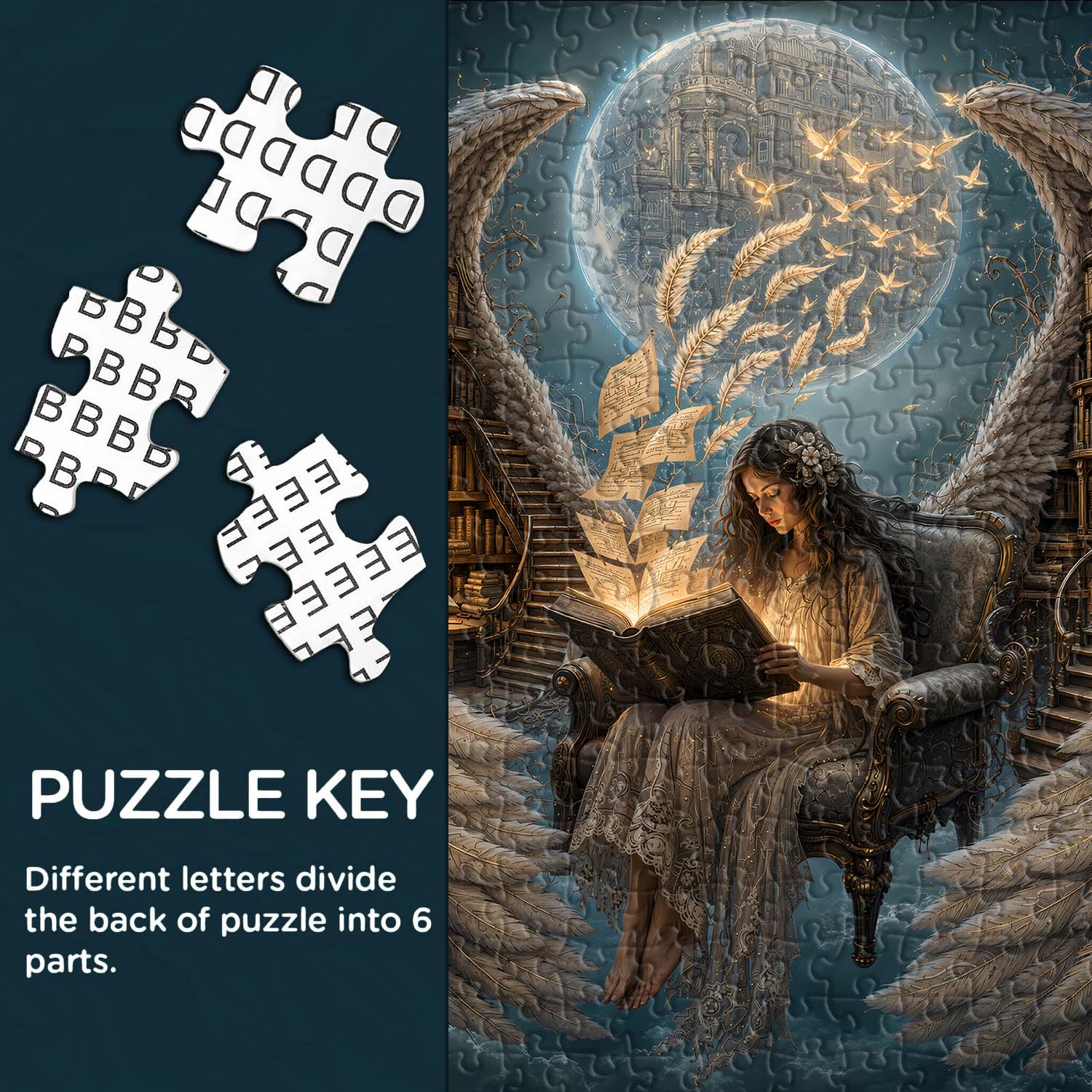 The Moon's Book Collector Jigsaw Puzzle 1000 Pieces