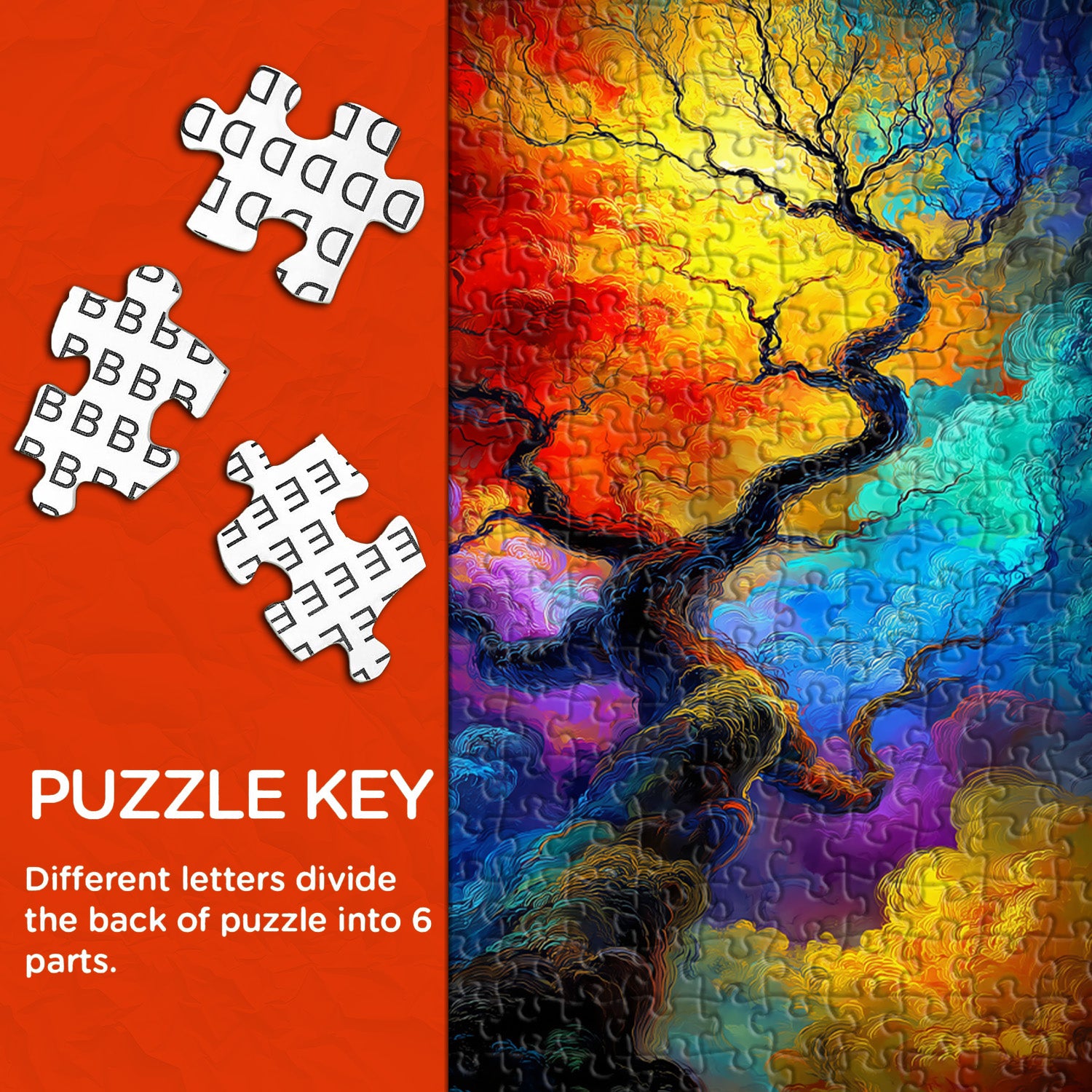 Puzzle de 1000 pièces Arbre coloré