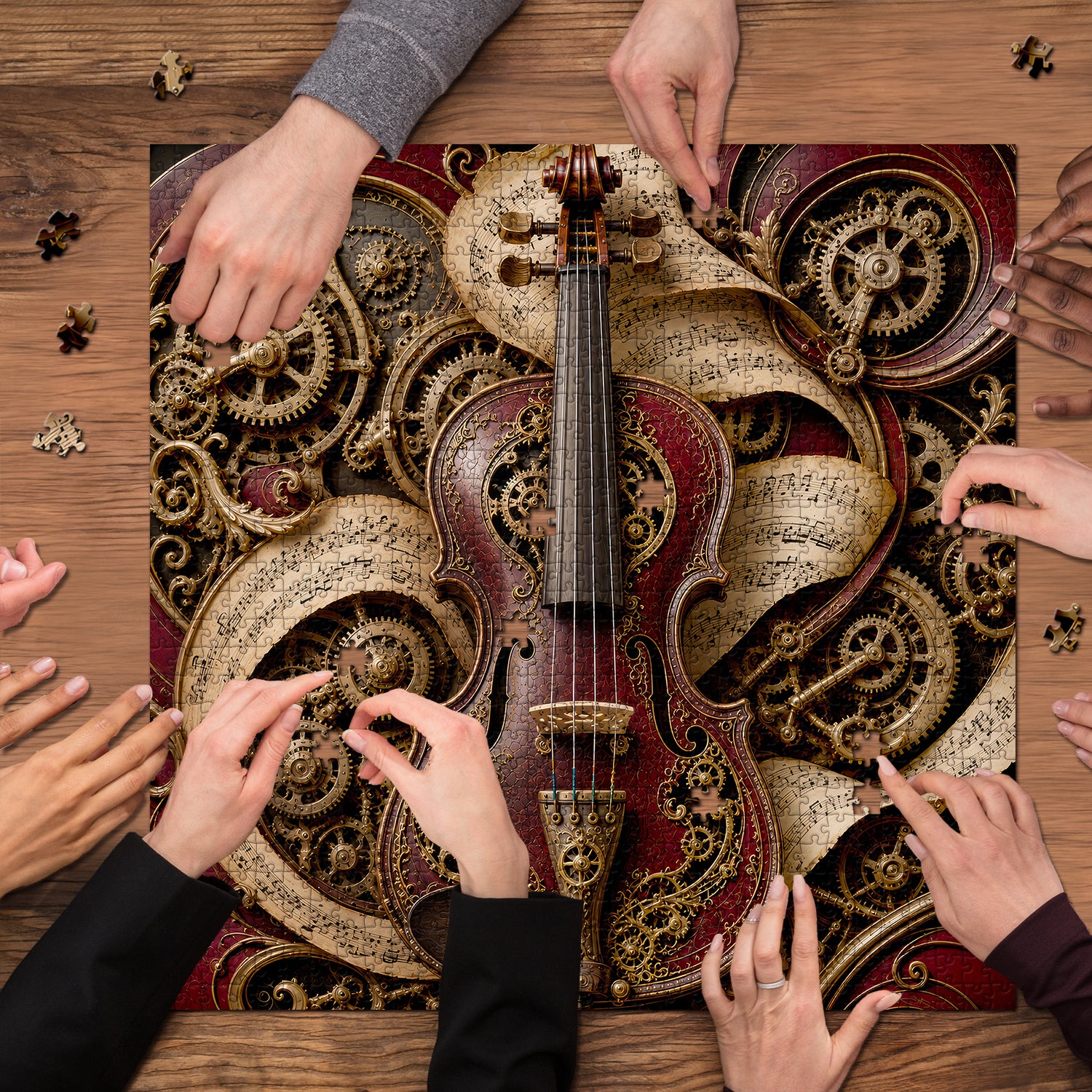 Antique Cog Symphony Jigsaw Puzzle 1000 Pieces