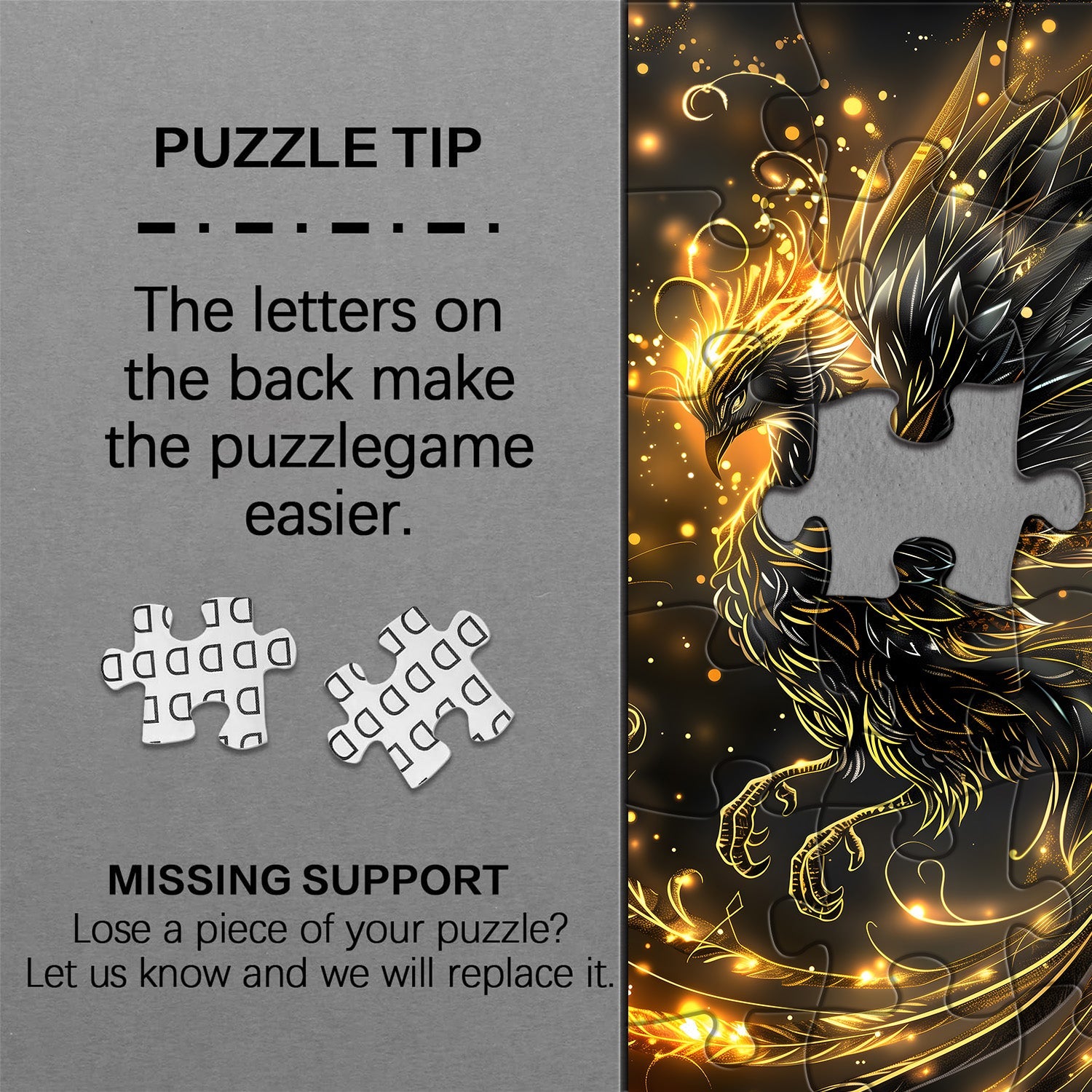 Golden Phoenix Jigsaw Puzzle 1000 Piece