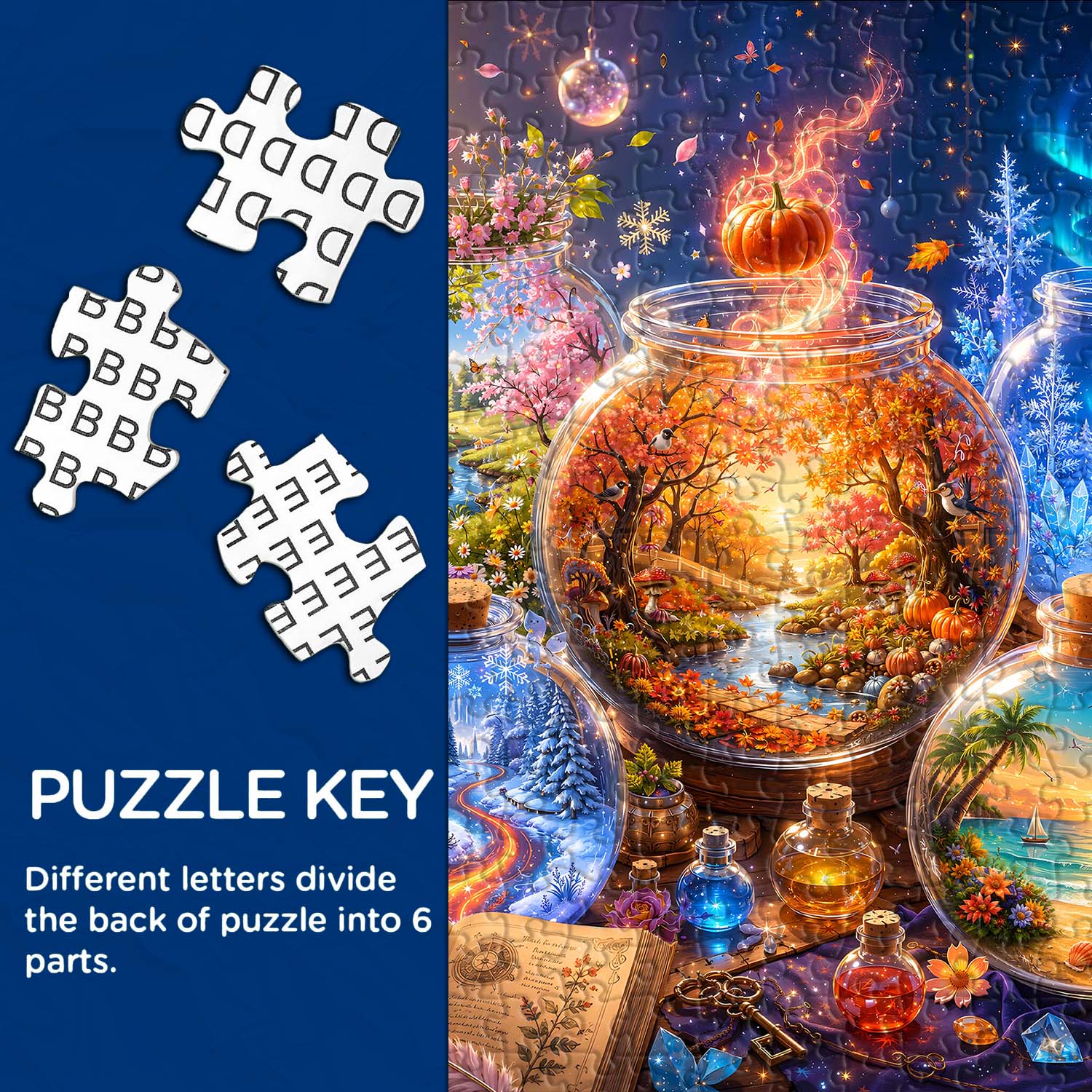 Bottled Four Seasons Jigsaw Puzzle 1000 Pieces
