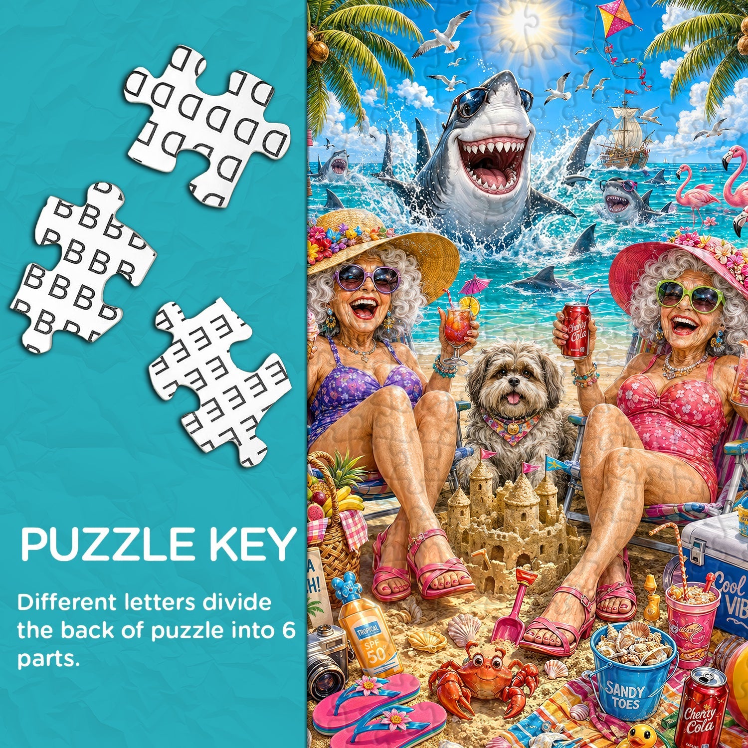 Beach Girls' Day Jigsaw Puzzle 1000 Pieces