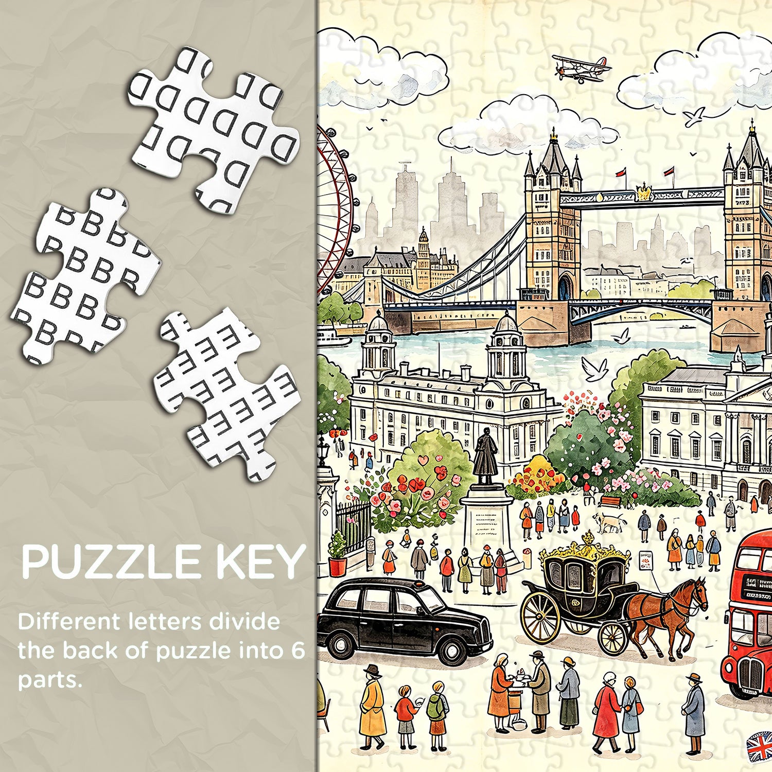 Puzzle panorama urbain 1000 pièces