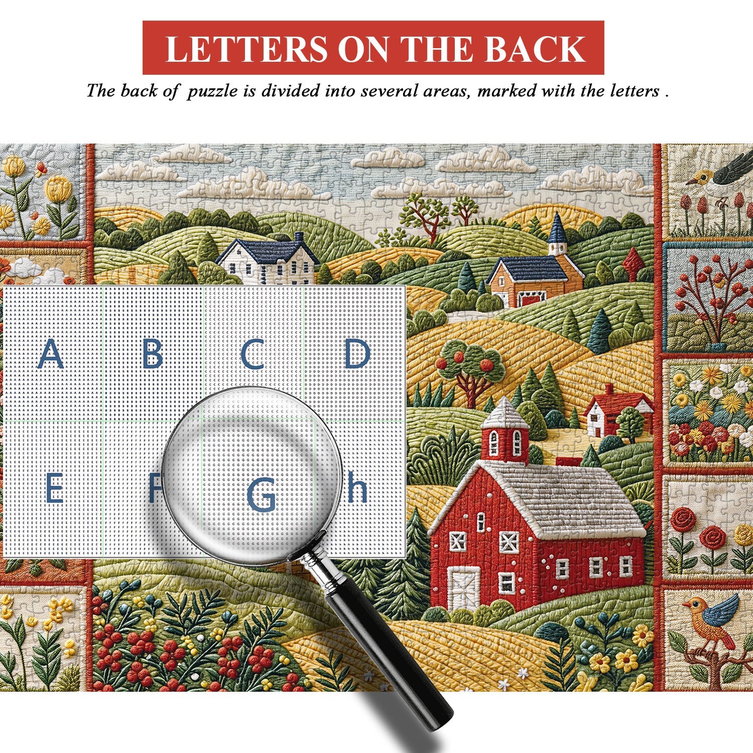 Quilted Countryside Jigsaw Puzzle 1000 Pieces