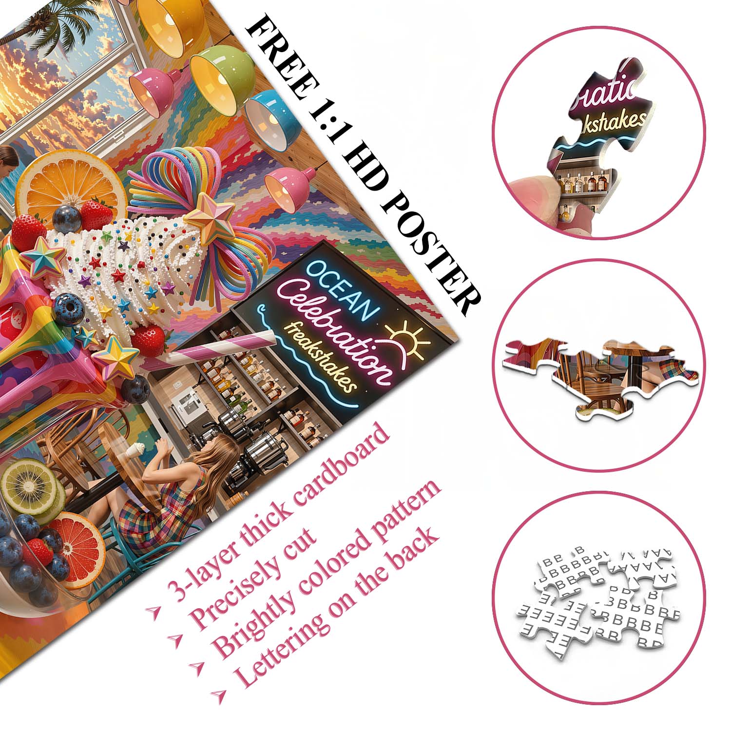 Rainbow Shake Jigsaw Puzzle 1000 Piece