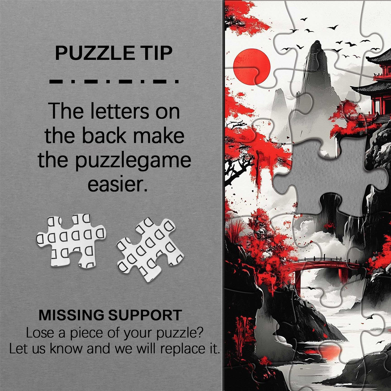 Crimson Temple Jigsaw Puzzle 1000 Pieces