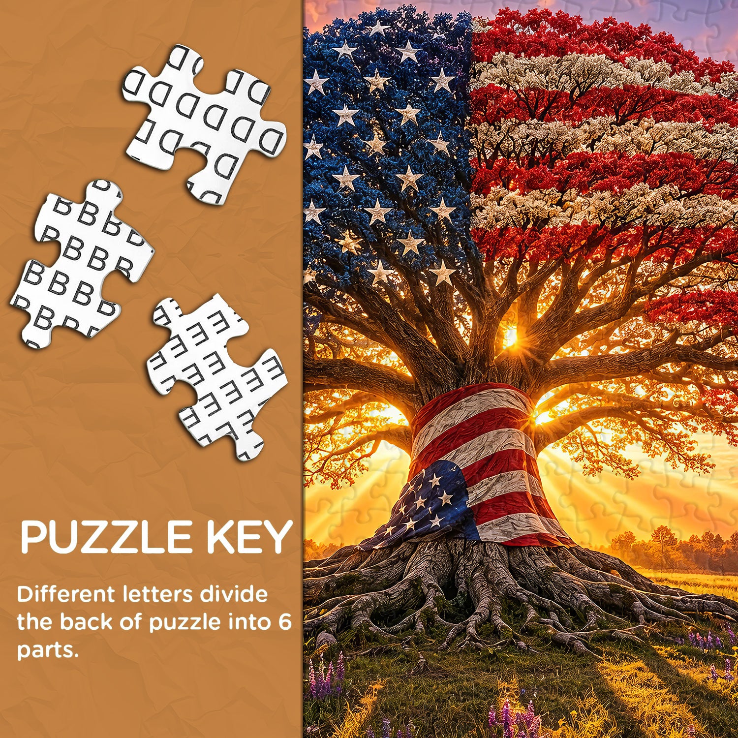 Liberty Root Oak Jigsaw Puzzle 1000 Piece