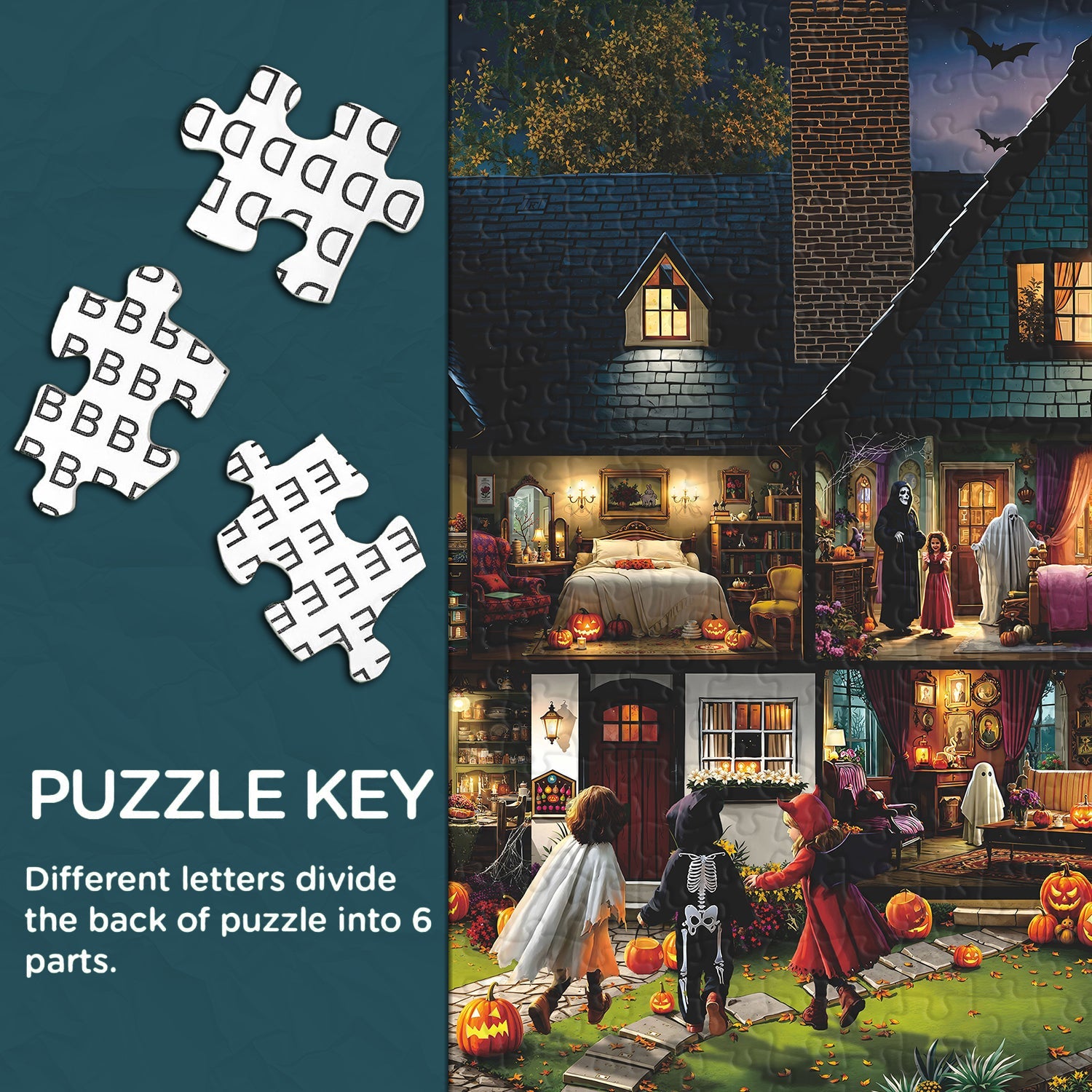 Puzzle de 1000 pièces Maison d’Halloween