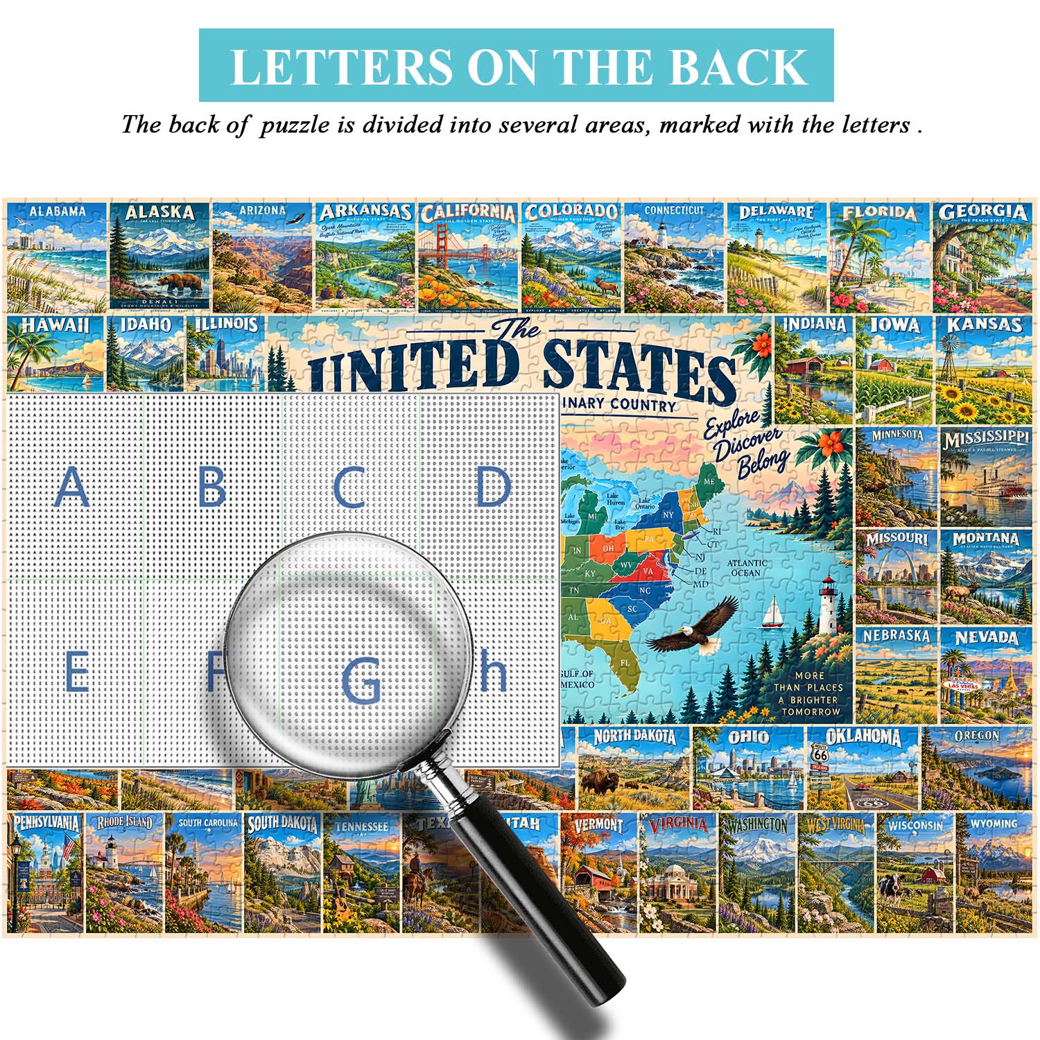 American Travel Collection Jigsaw Puzzle 1000 Piece