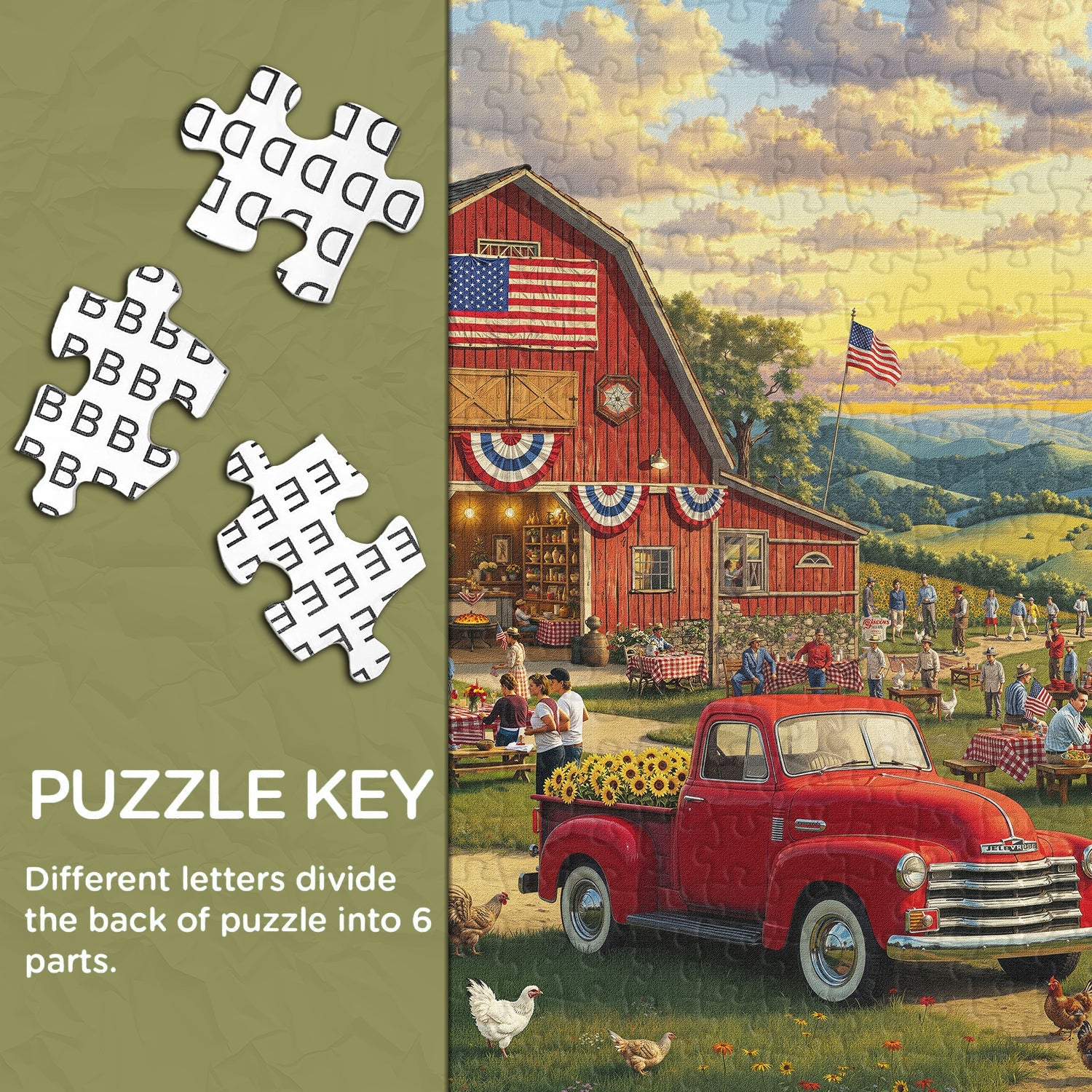 Farmside Freedom Jigsaw Puzzle 1000 Piece