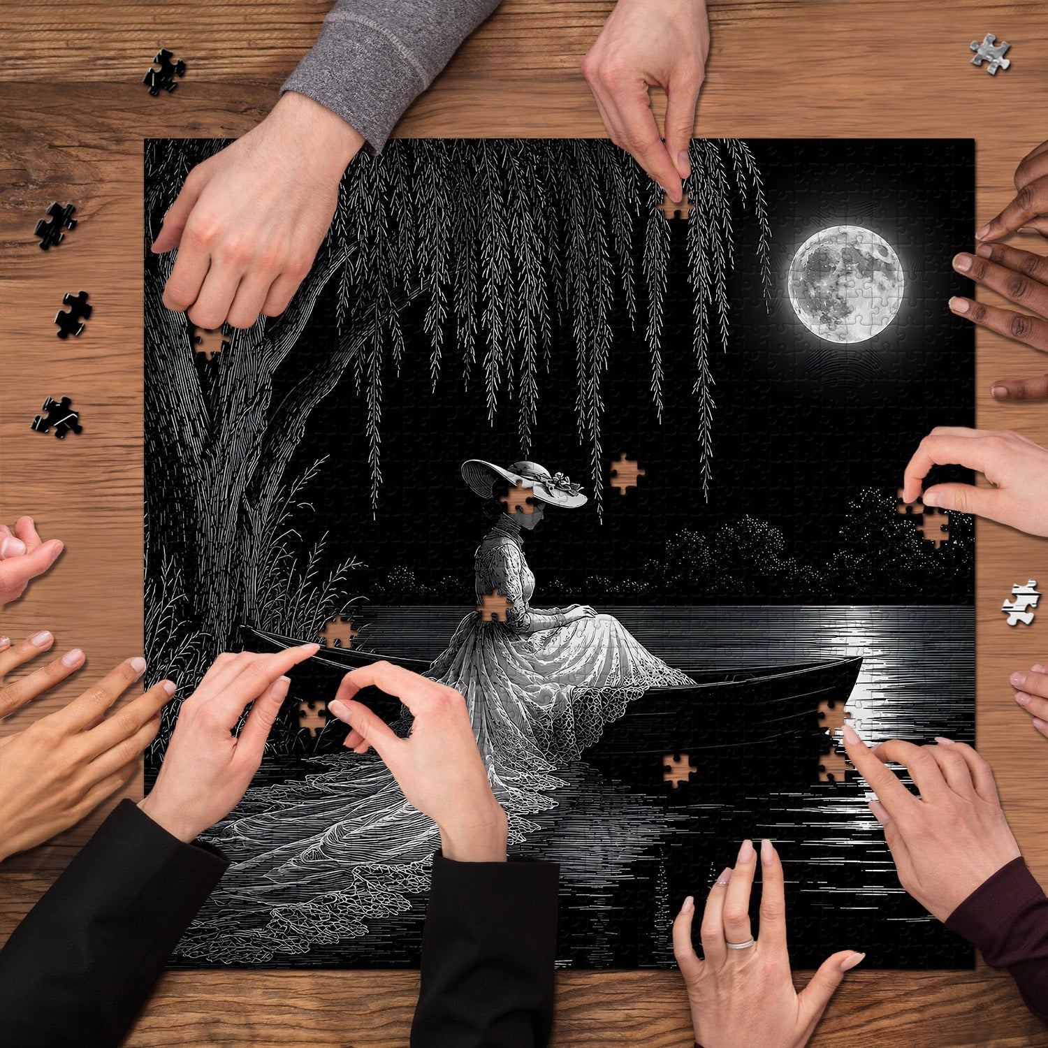 Moonlit Serenity Jigsaw Puzzle 1000 Piece